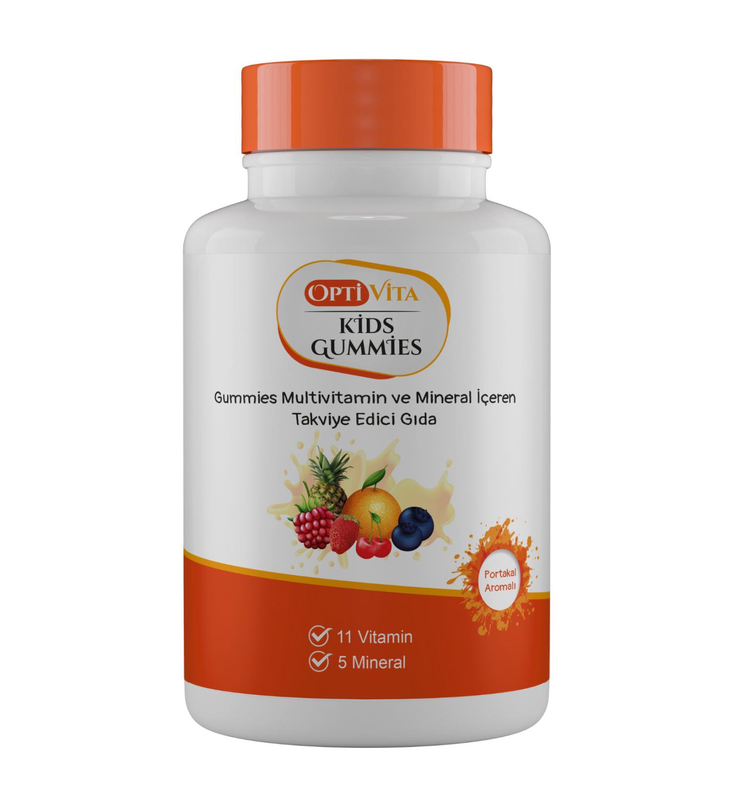 Optivita Kids Gummies Multivitamin and Mineral Chewable Gel 60 pcs - Buy Online on GoSupps.com