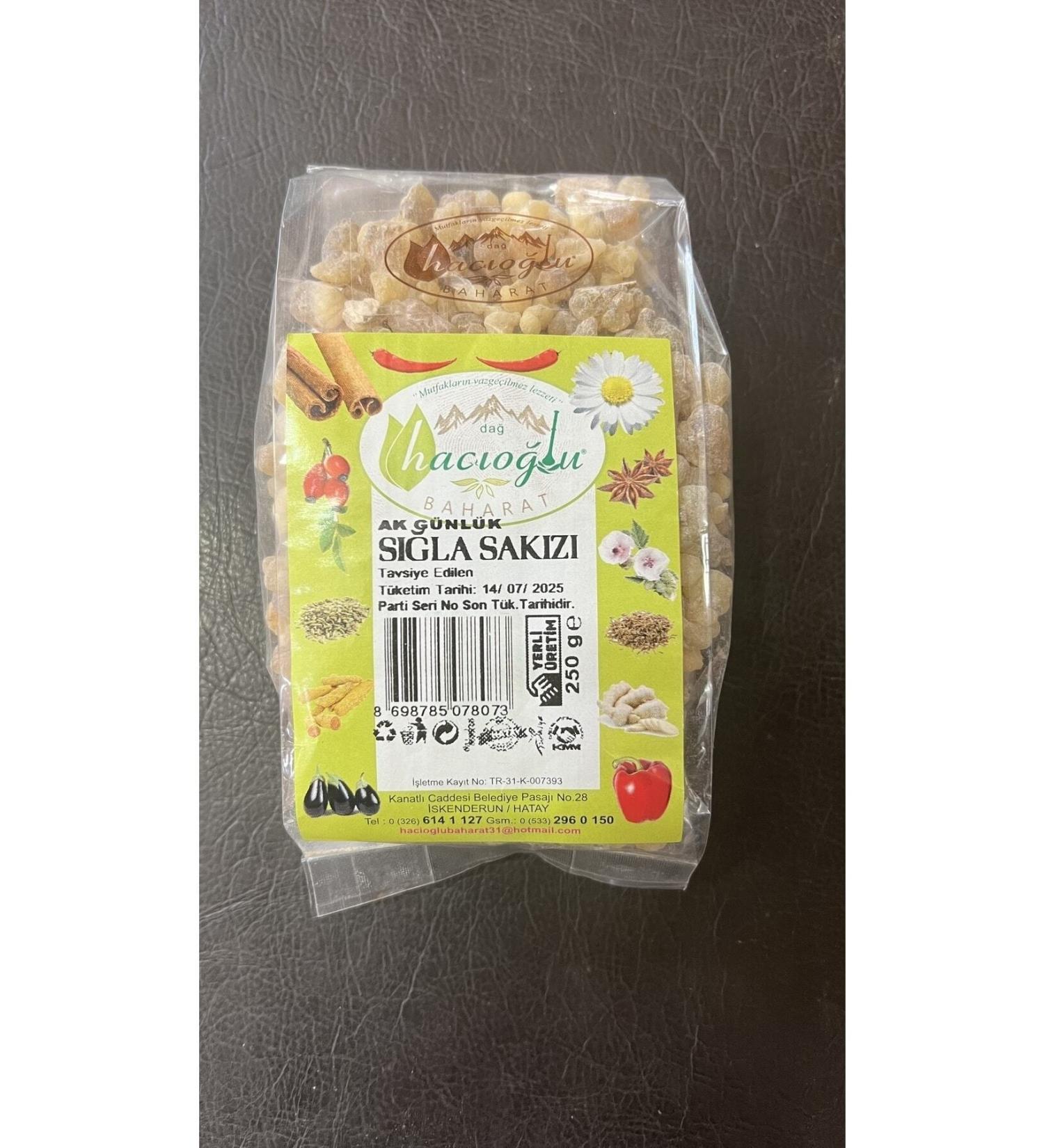 Hac o lu Spice Hatay Local White Daily Frankincense Pohur Sweetgum Gum 250 gr - Buy Online on GoSupps.com
