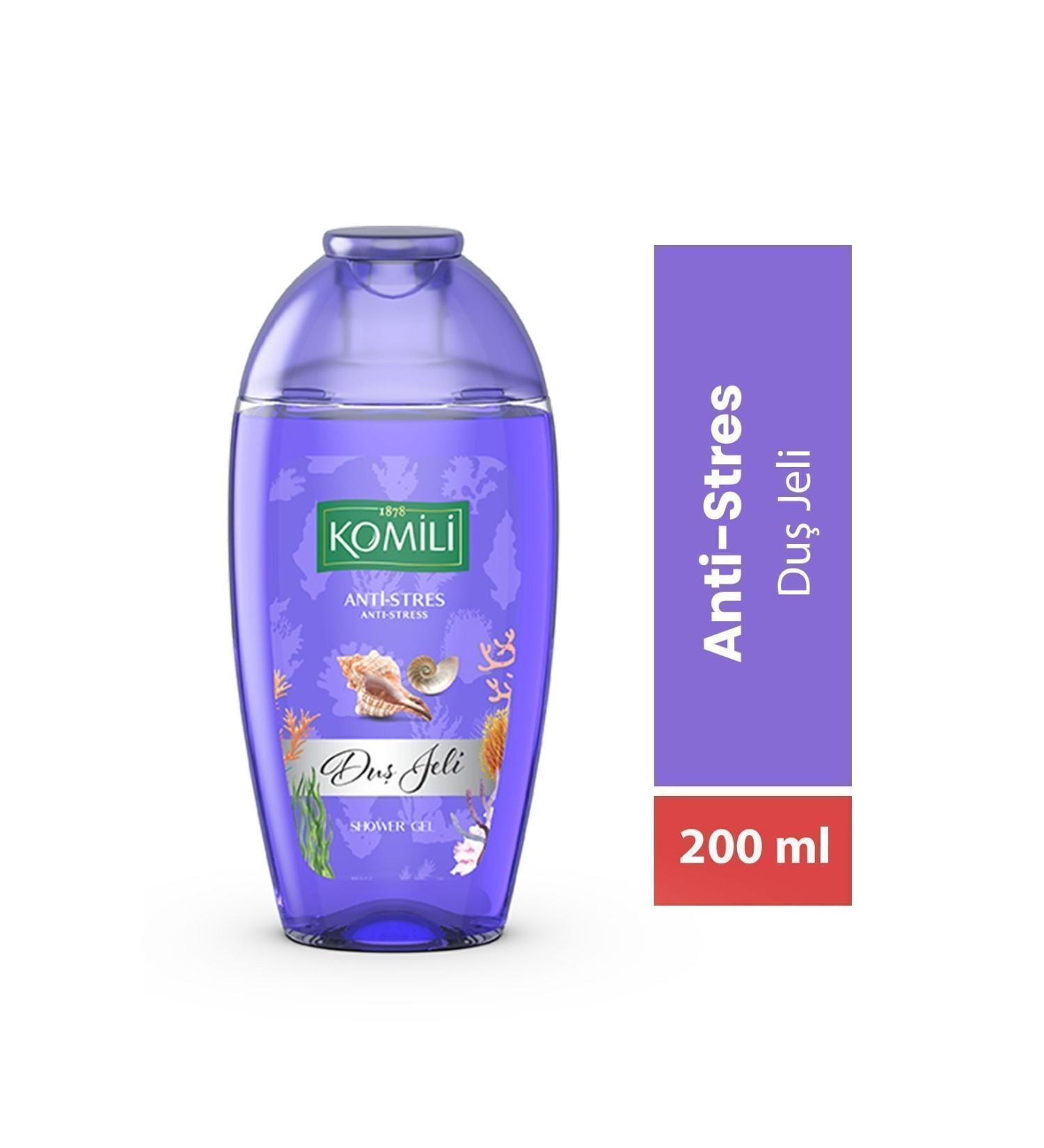 Komili Anti-stress Vegan Travel Size Shower Gel - Exotic Scent - 200 ML - Buy Online on GoSupps.com