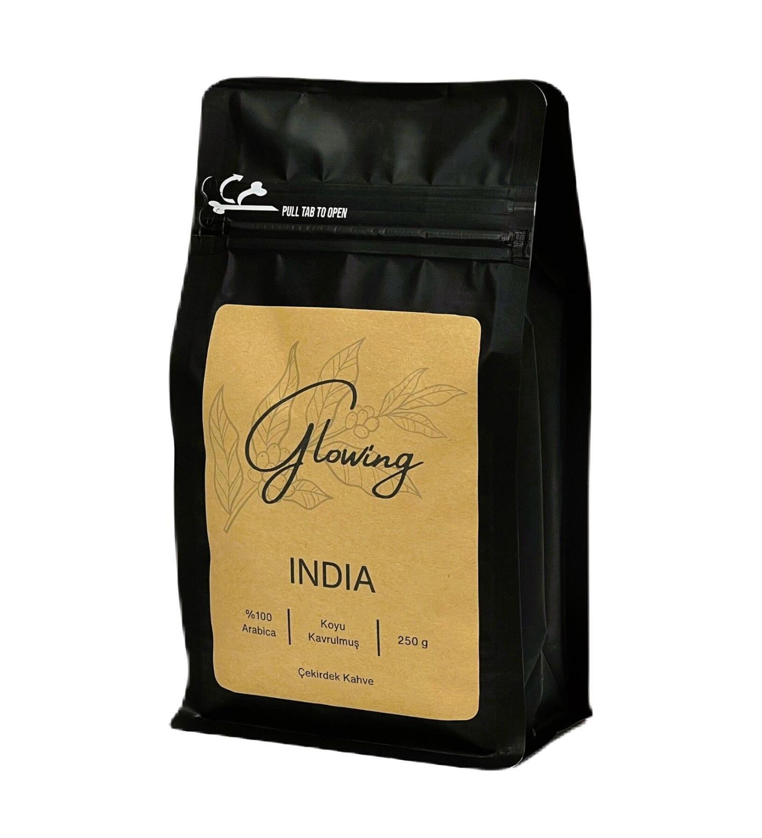 Glowing India Dark Roast Coffee | 0 Arabica | 250 gr