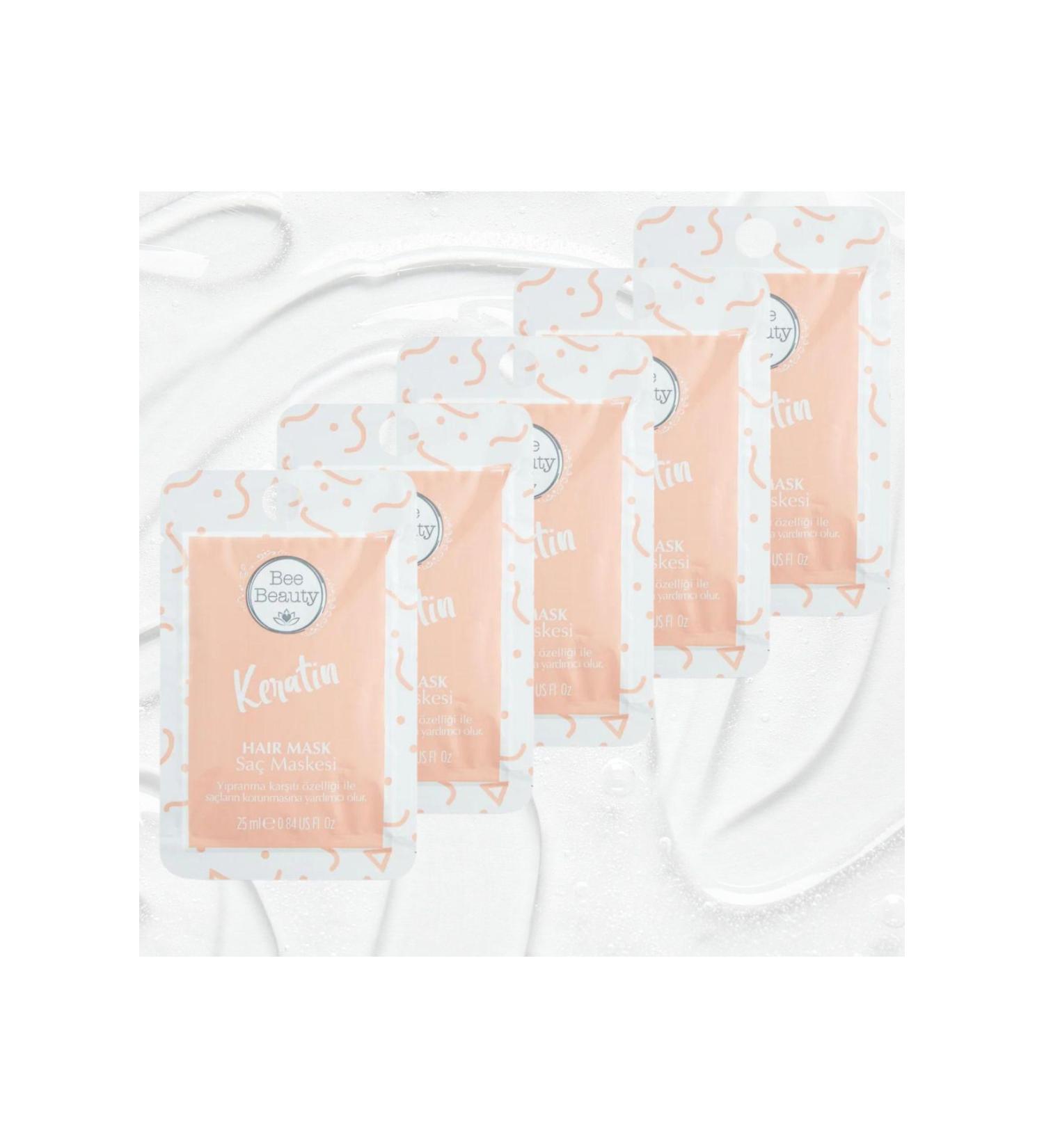 Bee Beauty Keratin Hair Mask 25 ml x 5 pieces
