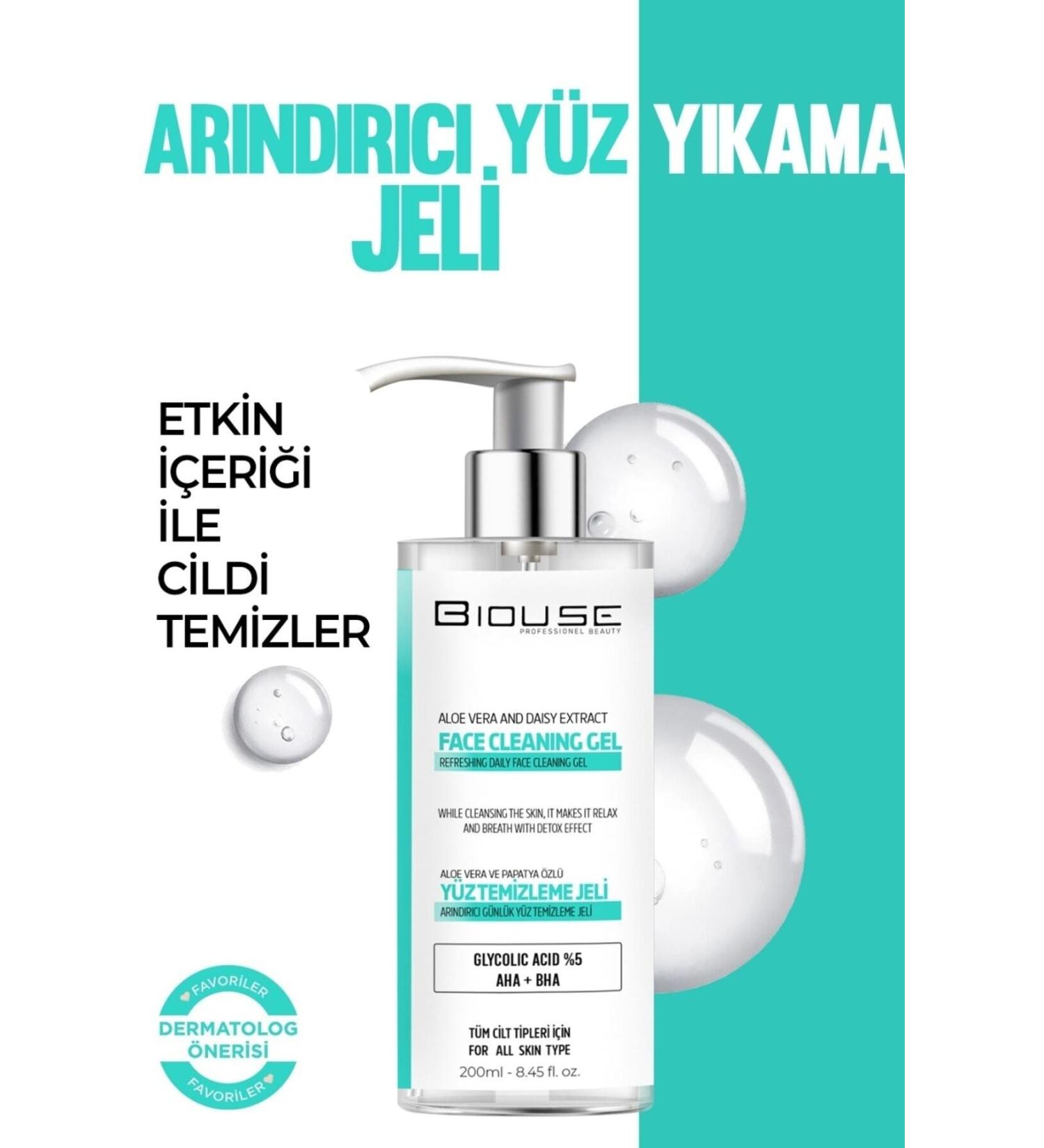 BIOUSE Face and Body Cleansing Gel - Purifying Anti-Acne 200ml