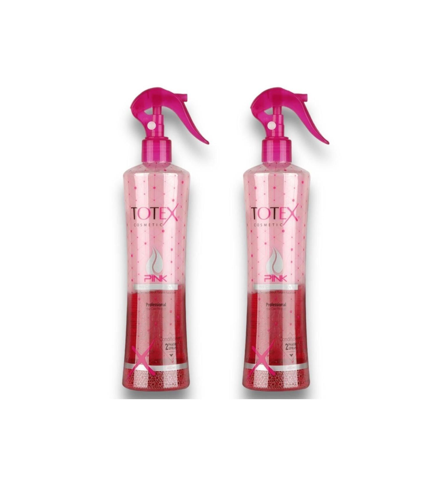 TOTEX 2 Phase Hair Conditioner | Protective & Nourishing Blow Dry Water | Pink 400 ml 2-pack - Buy Online on GoSupps.com