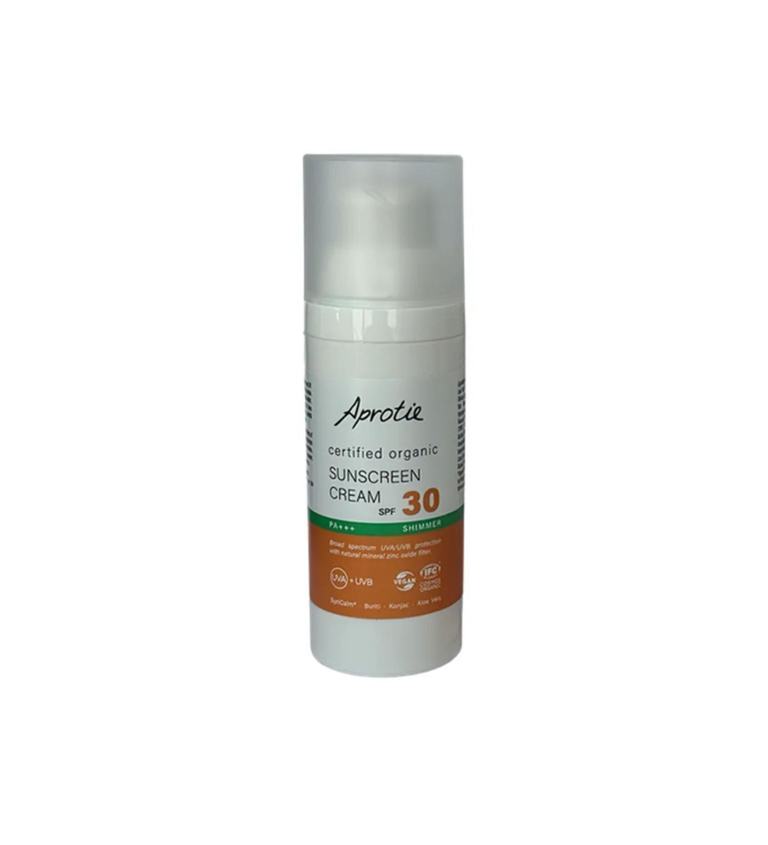 Aprotie 0 Organic and Vegan Certified Sunscreen Spf 30