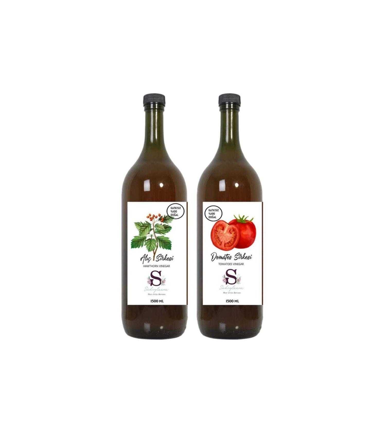 Suheylaana Hawthorn Vinegar 1500 Ml And Natural Tomato Vinegar 1500 Ml