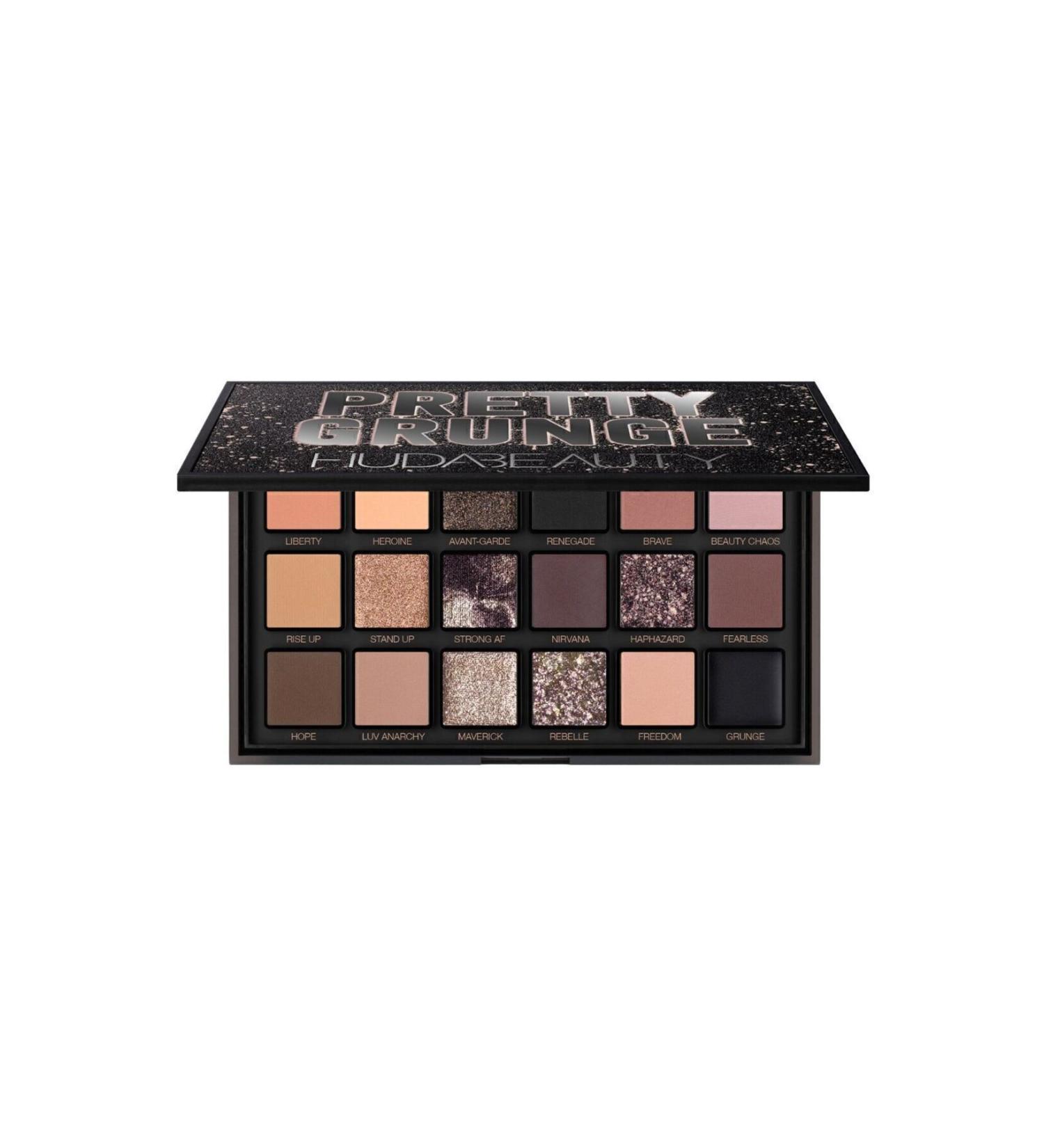 Huda Beauty Pretty Grunge 18-Purple Metallic Eyeshadow Palette Pinkestcosmetics - Buy Online on GoSupps.com