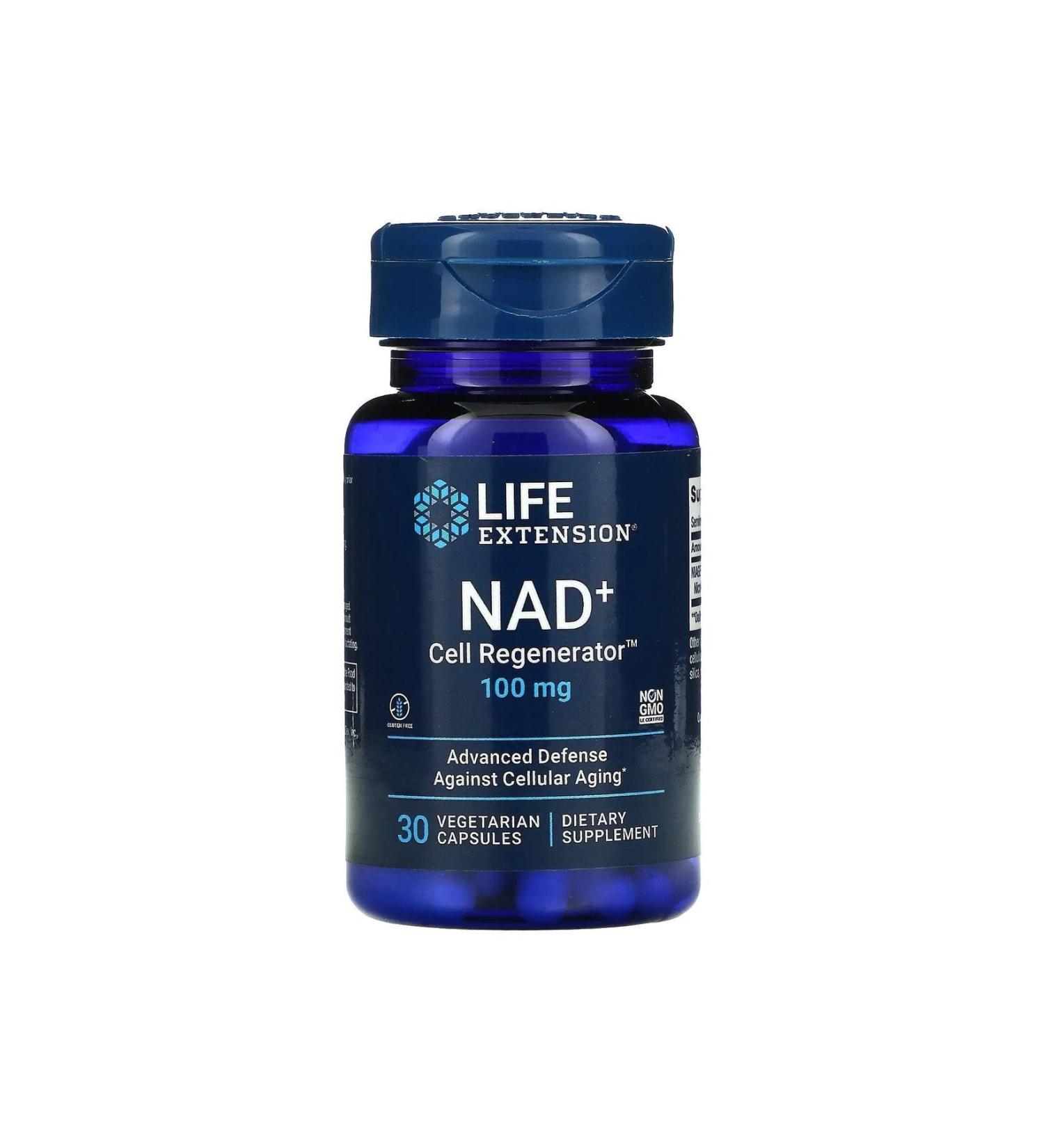 Life Extension Nad+ Cell Regenerator 100 Mg 30 Veg Capsules