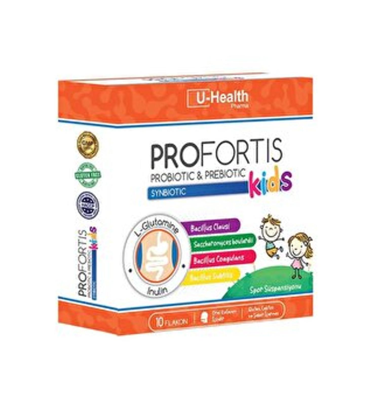 u health Profortis Probiotic and Prebiotic Kids 10 Vials