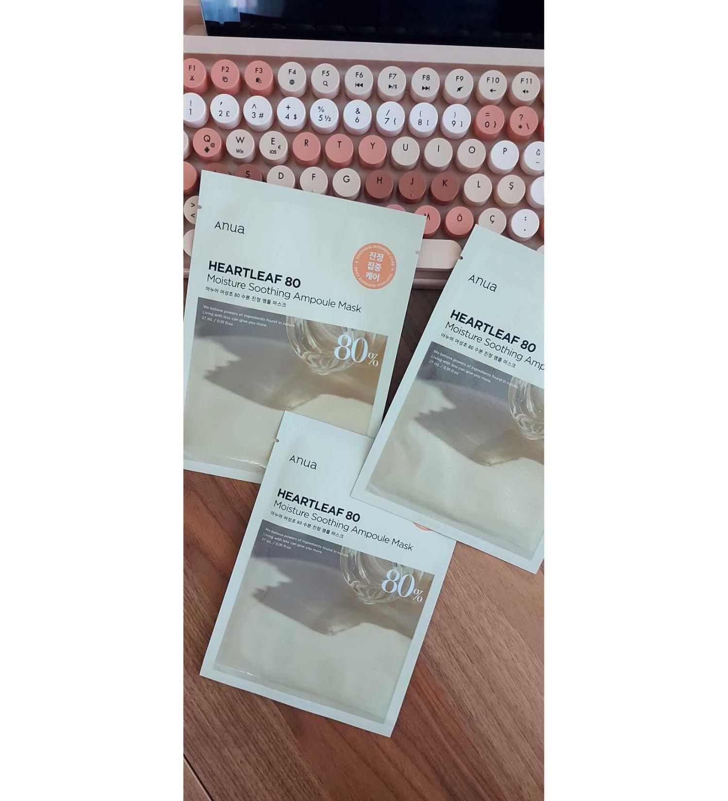 ANUA -heartleaf 80 Ampoule Mask (Soothing Care Mask) - Buy Online on GoSupps.com