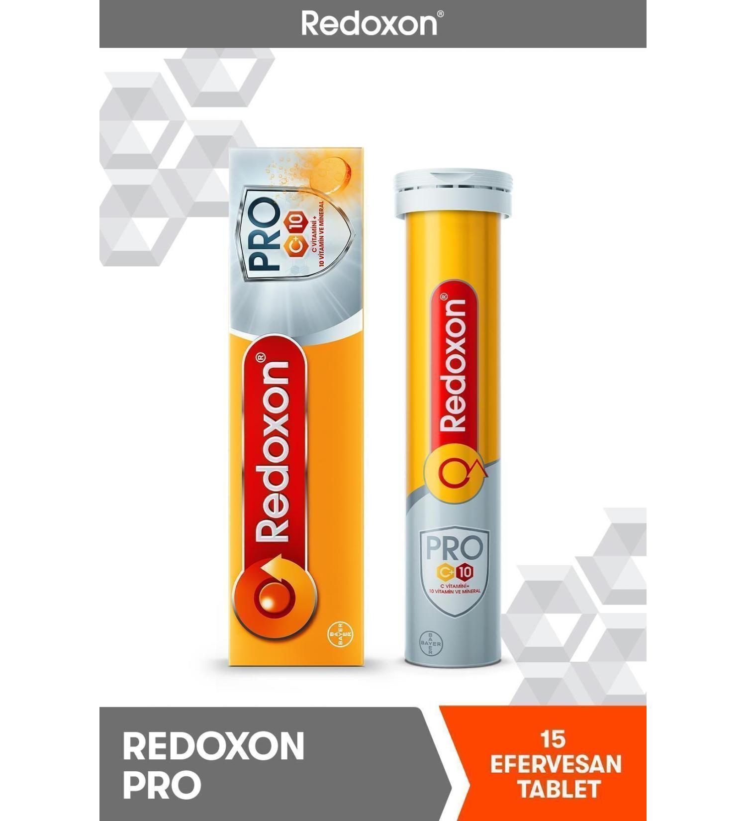Redoxon Pro 15 Effervescent Tablet: 7 Extra Vitamins with 1000 mg Vitamin C Vitamin D Selenium and Zinc - Buy Online on GoSupps.com