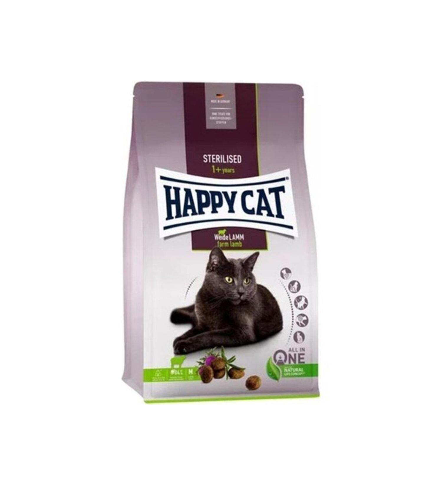 Happy Cat Sterilized Weide Neutered Lamb Cat Food 4 Kg
