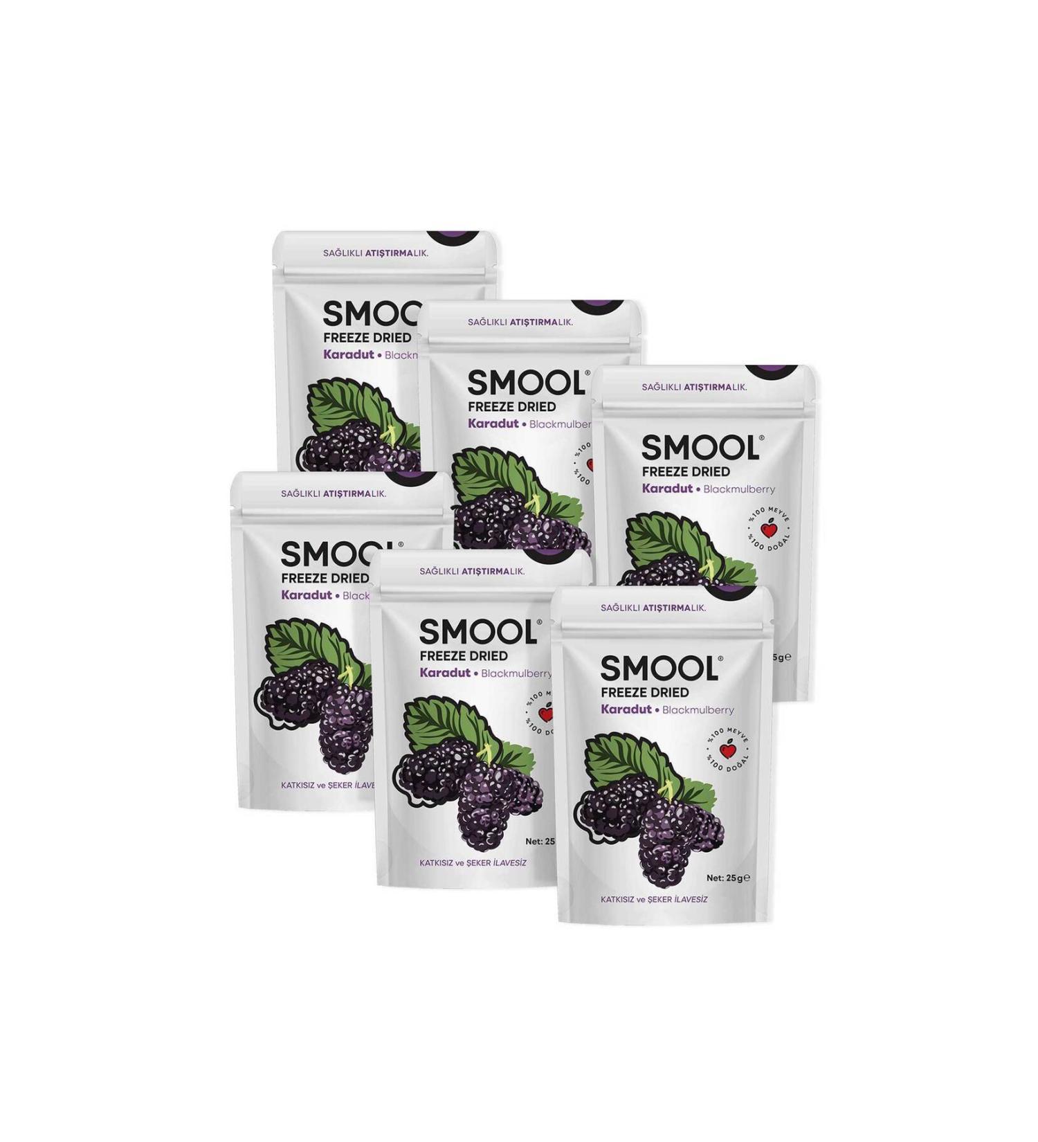 SMOOL Freeze Dried Blackmulberry Pack Of 6 - Buy Online on GoSupps.com