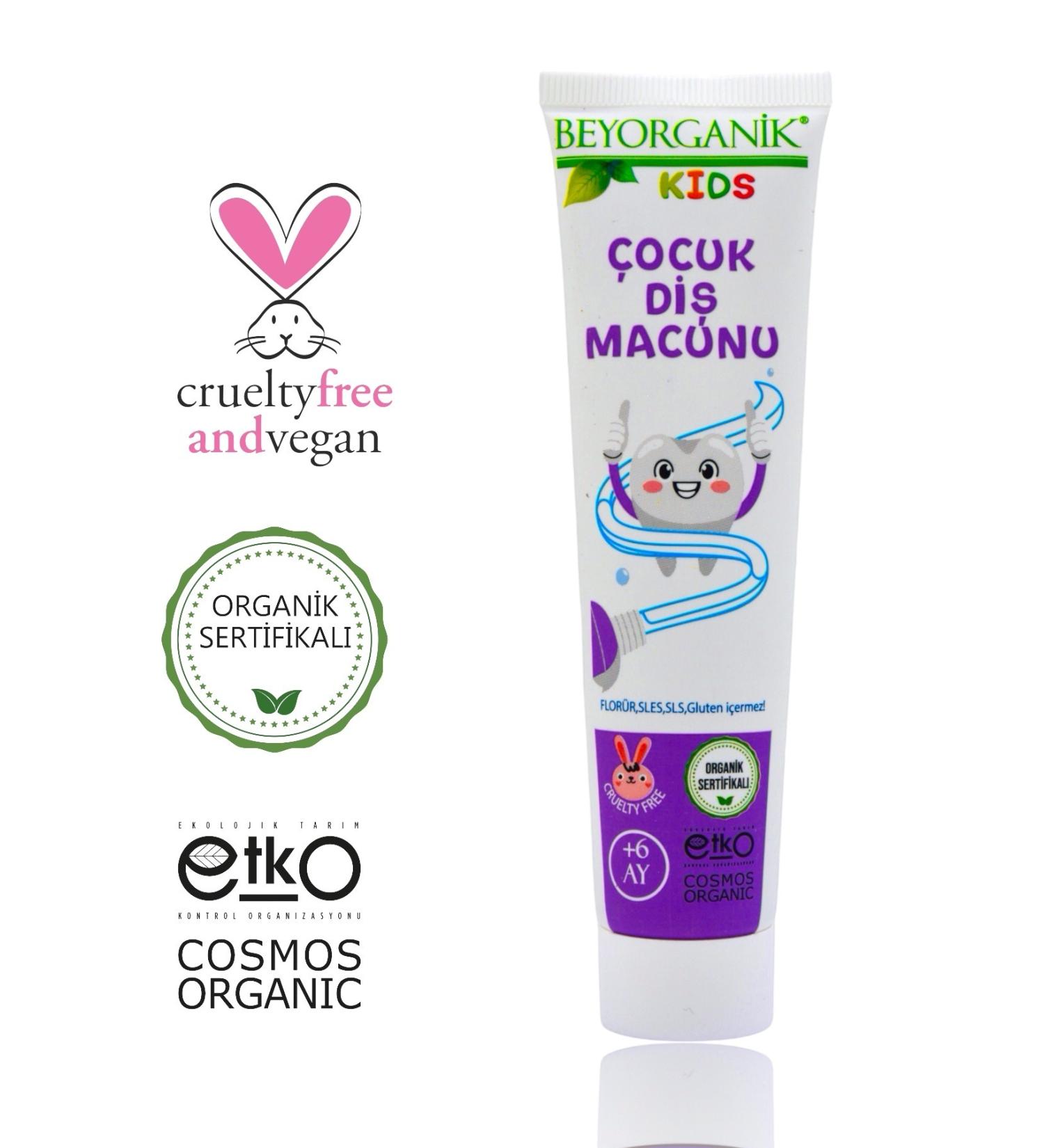 BEYORGANIC Organic Children's Toothpaste 75gr - Buy Online on GoSupps.com