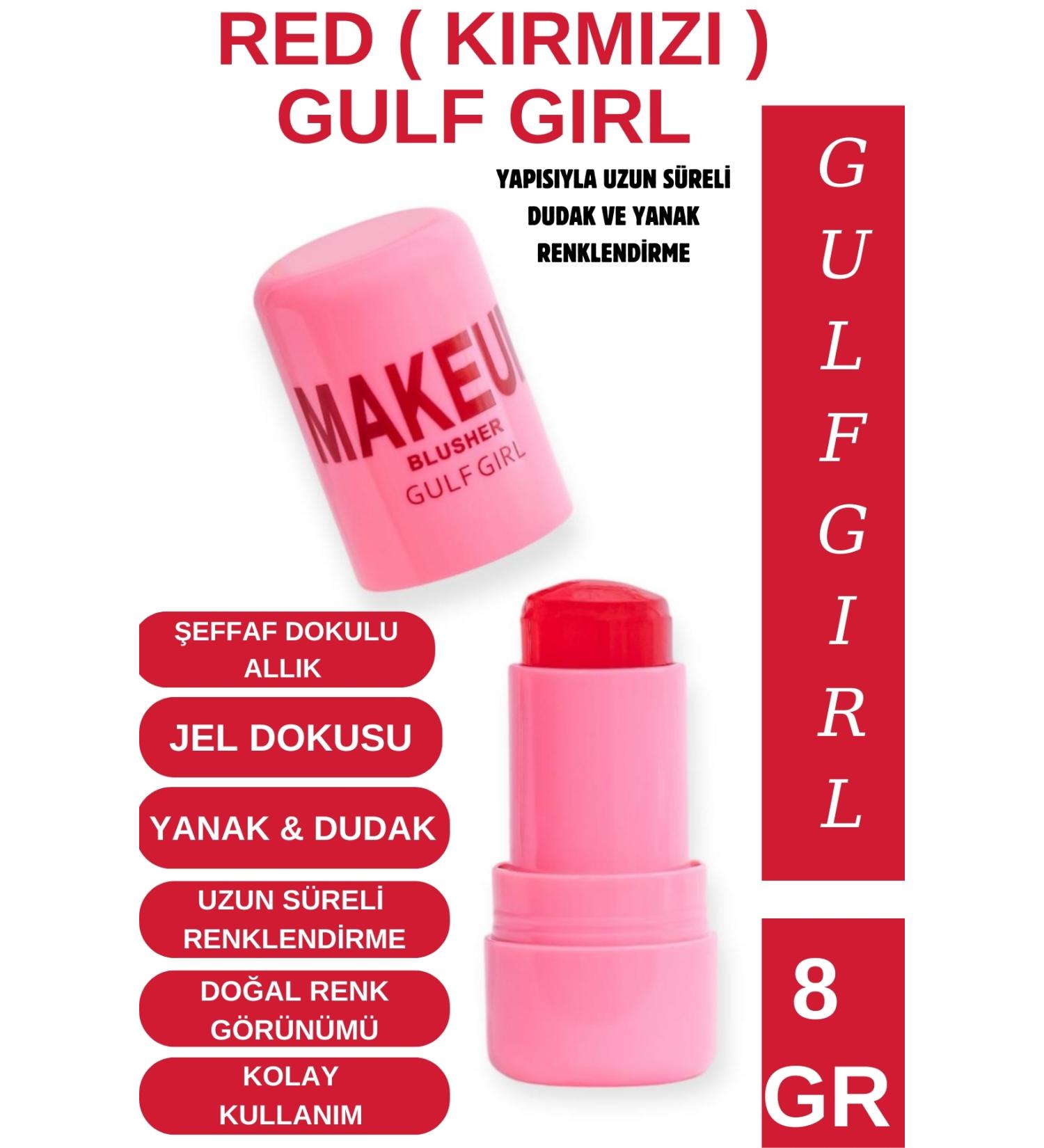 GulFlower Natural Look Lip and Cheek Color Blush Red (Red) 8 GR - Buy Online on GoSupps.com