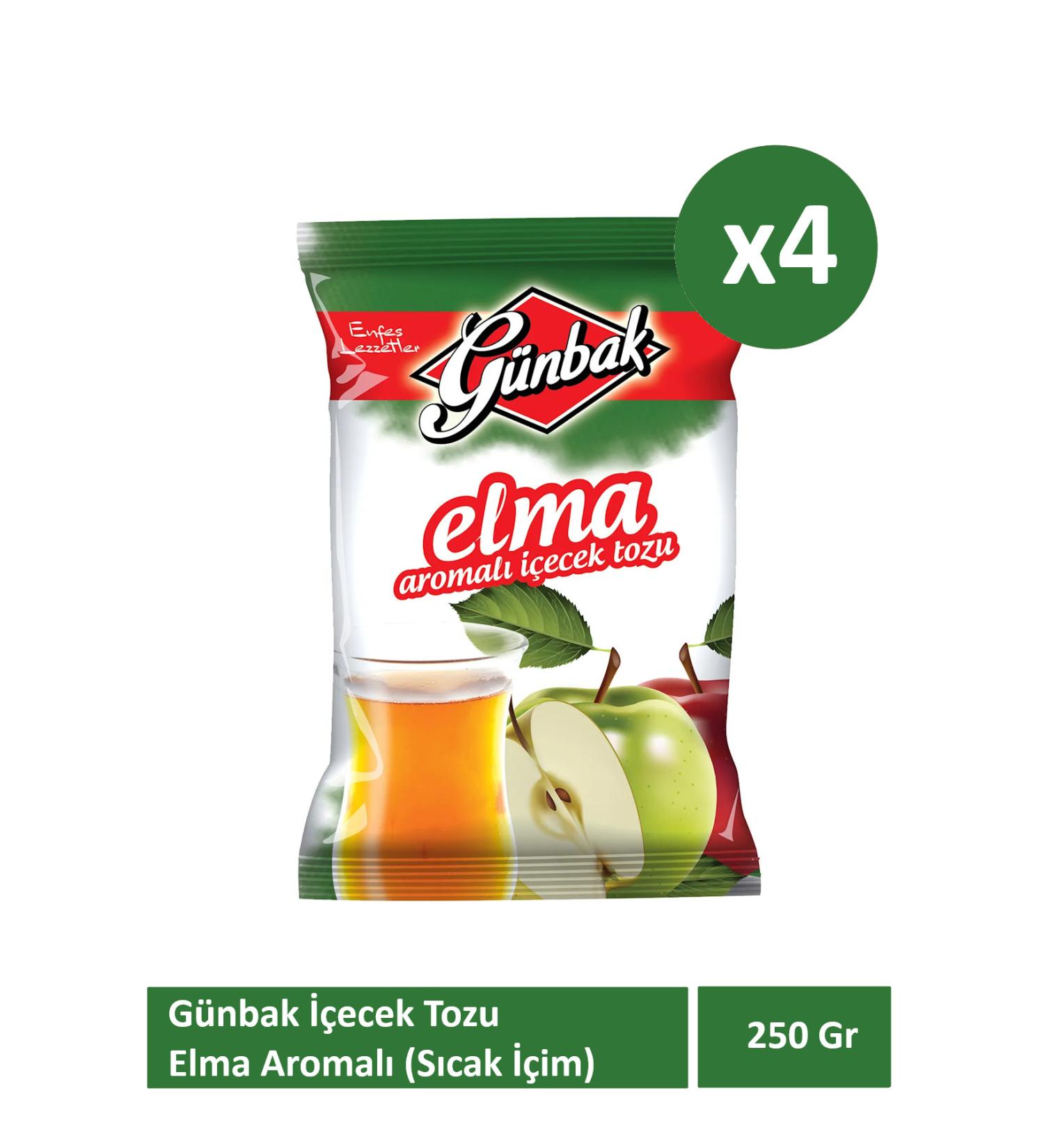Gunbak 250 gr Apple Flavored Drink Powder x 4 pcs