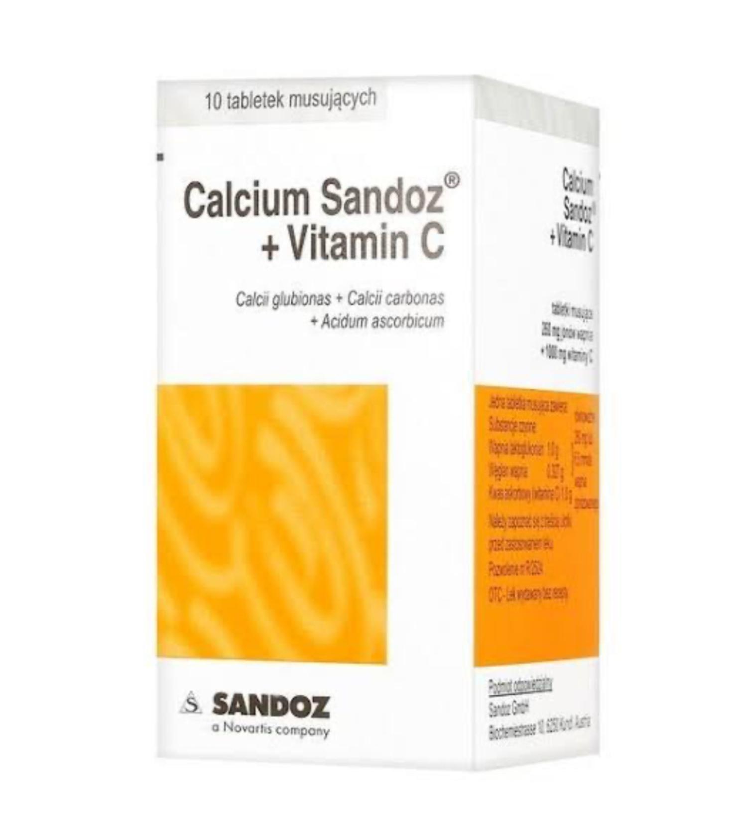 Sandoz vitamin c 10 effervescent tablets