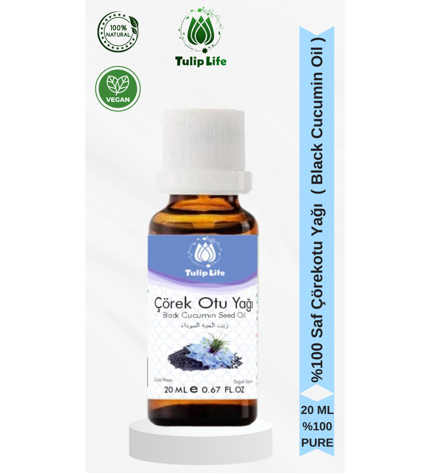 Tuliplife 100% Pure and Natural Black Cumin Oil (Black Cucumin Oil) 20 ML