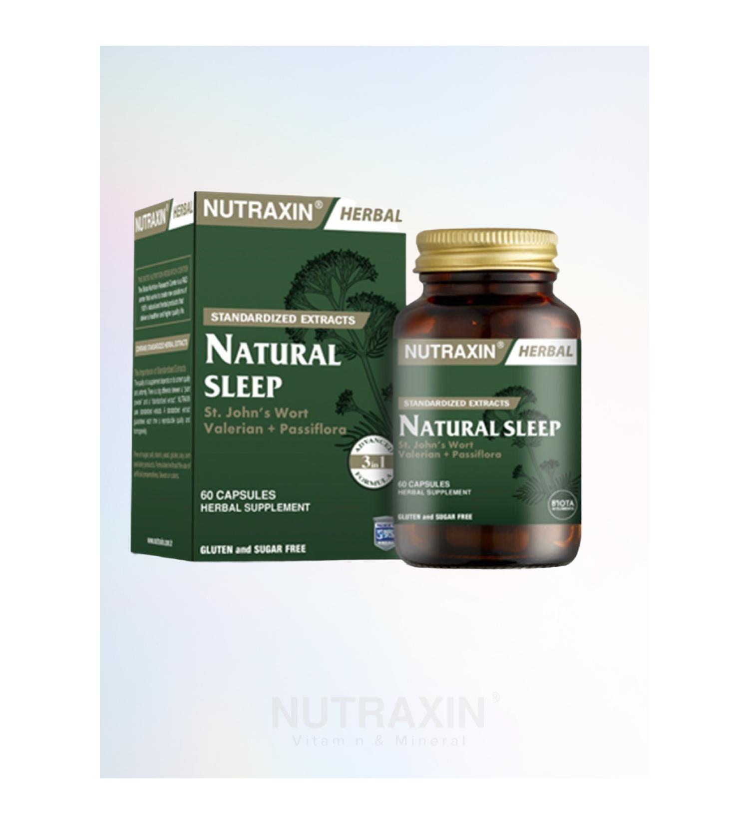 Nutraxin NARUREL SLEEP 60 CAPSULES (1 PIECE) '&' (1 PIECE 100 ML FACE CLEANSING GEL)