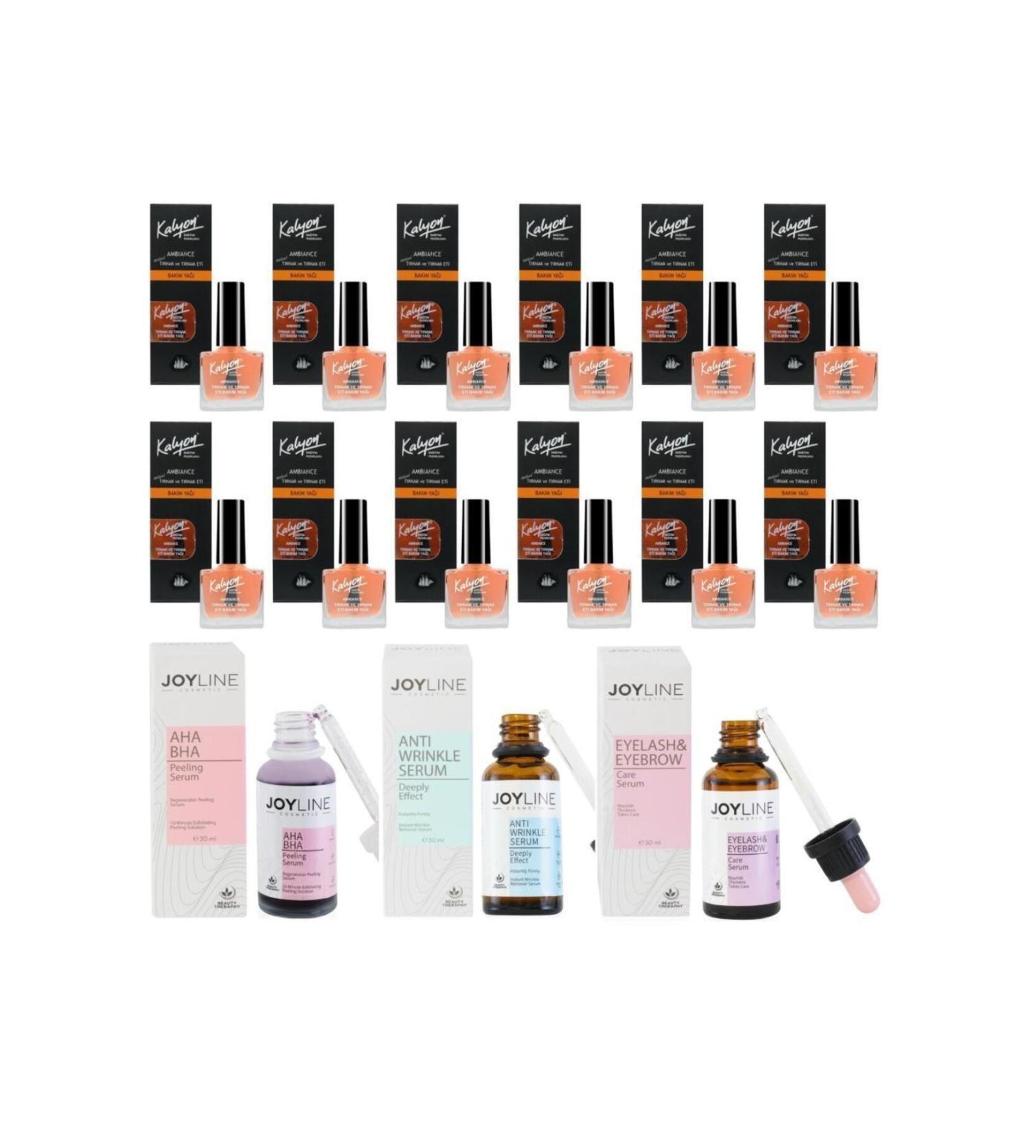 Kalyon Nail Care Oil 12 Pieces + Joy Line 3 Piece Set