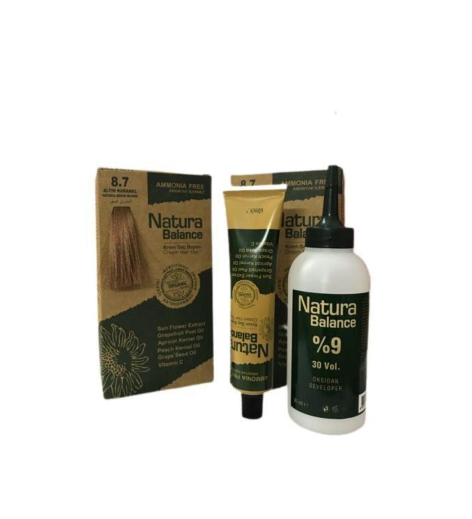 NATURABALANCE Hair Dye - Organic Certified Golden Caramel 8.7 8699367129305
