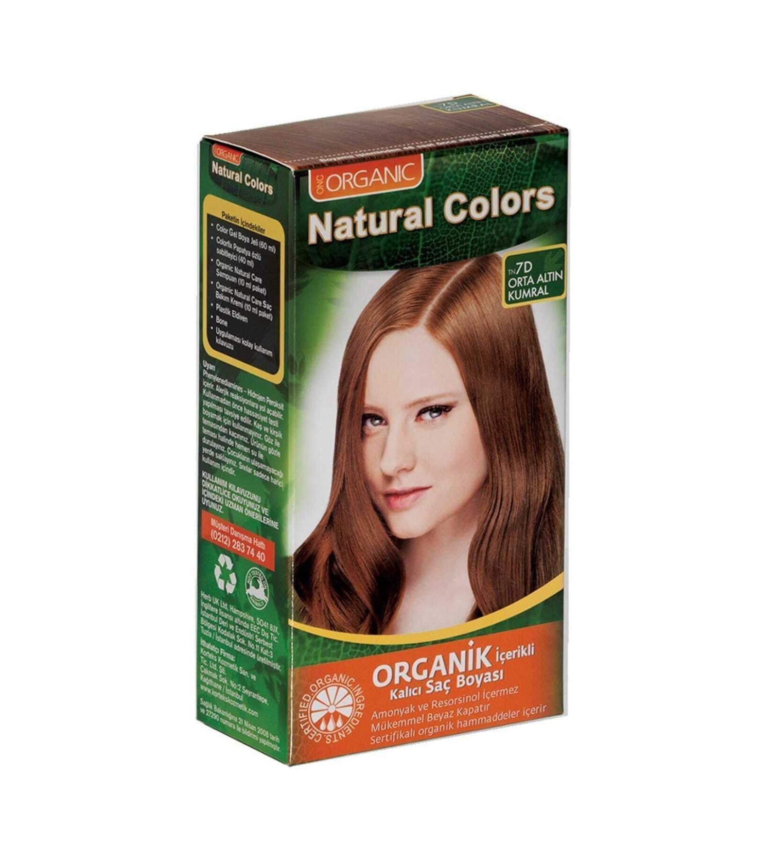 Organic Natural Colors Natural Colors 7d Medium Golden Blonde Organic Hair Dye
