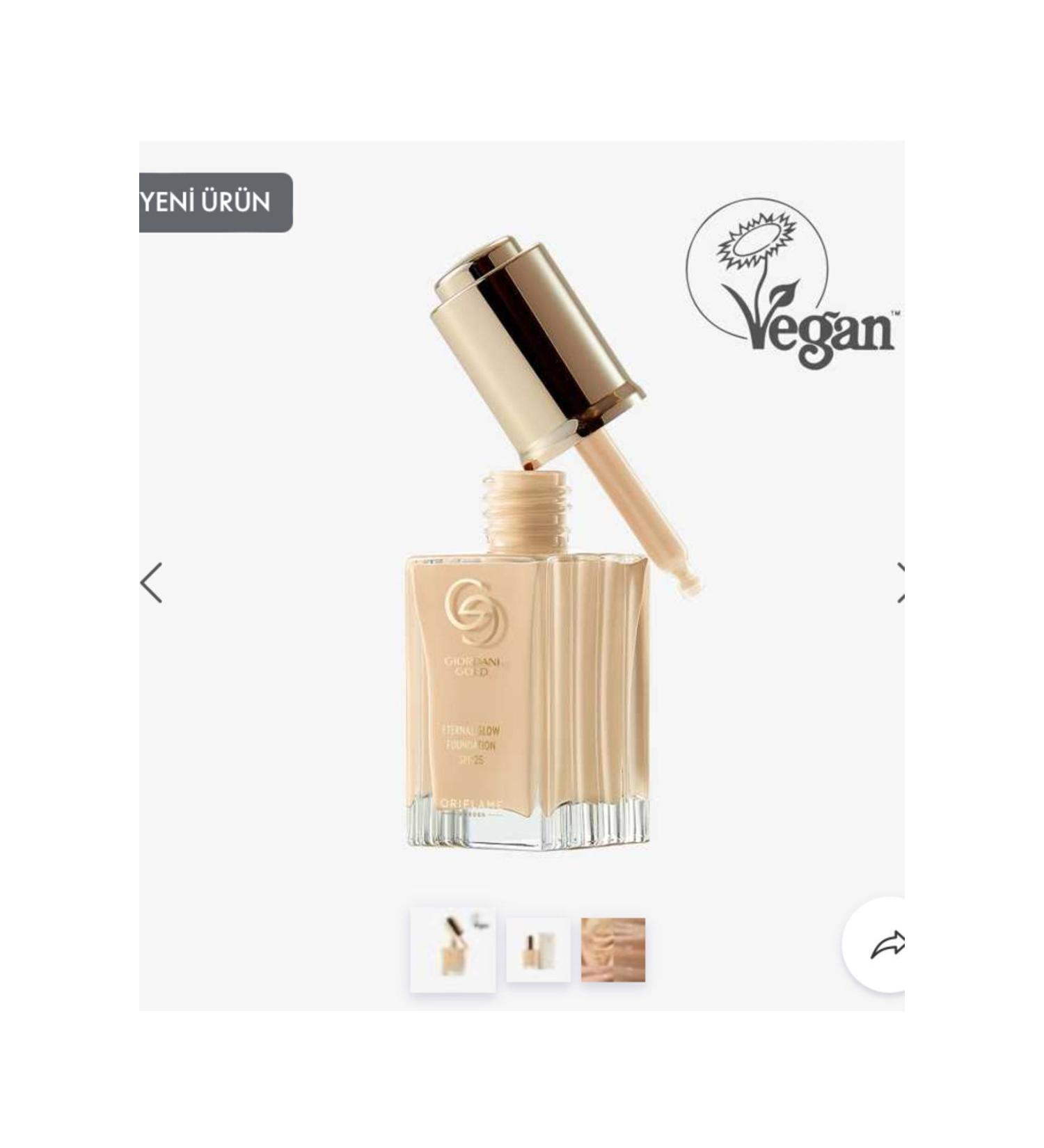 Oriflame Giordani Gold Eternal Glow Foundation SPF 25 43243 - Buy Online on GoSupps.com