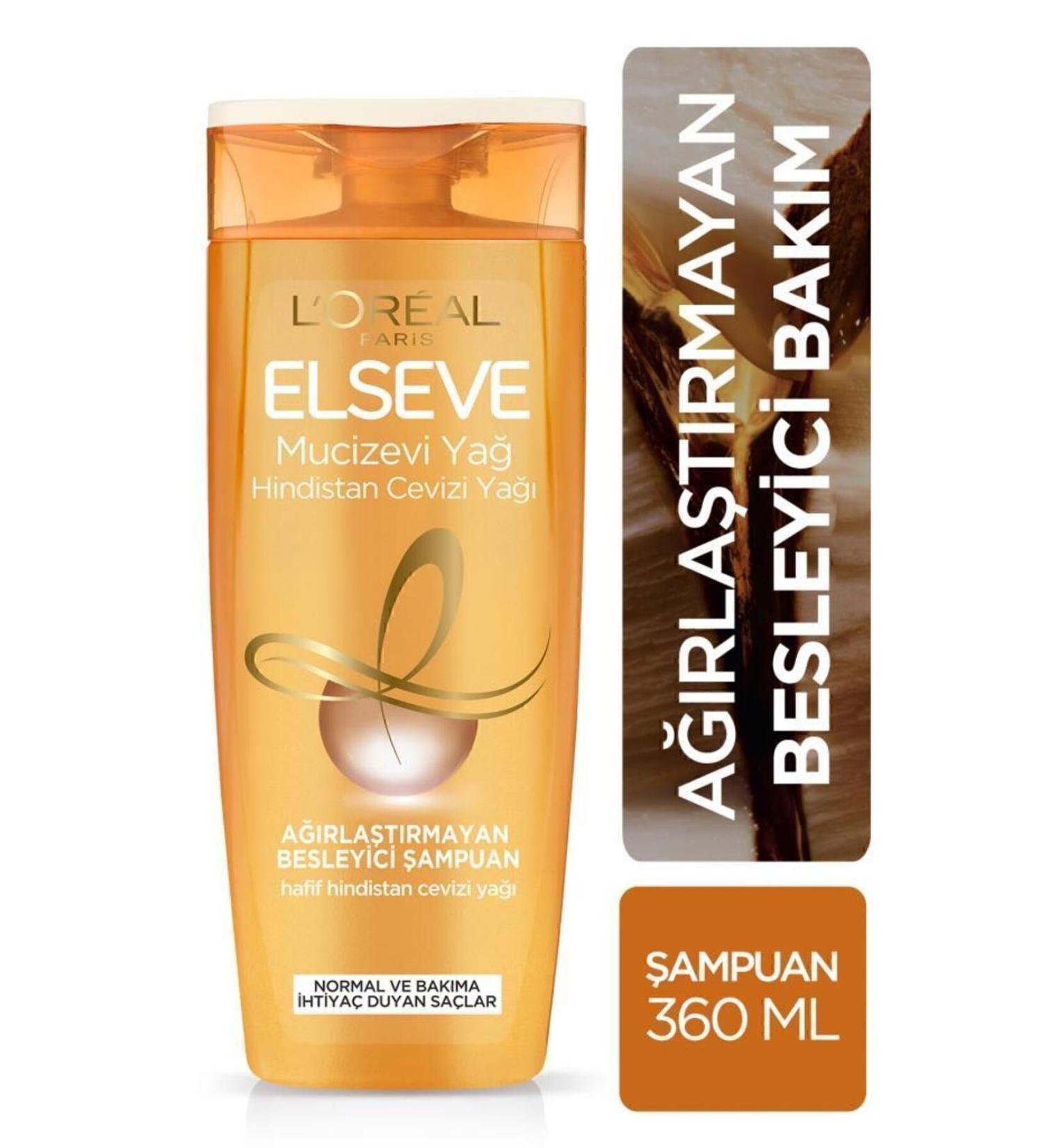 Elseve L'or al Paris Miraculous Coconut Oil Nourishing Shampoo 360 ml - Buy Online on GoSupps.com