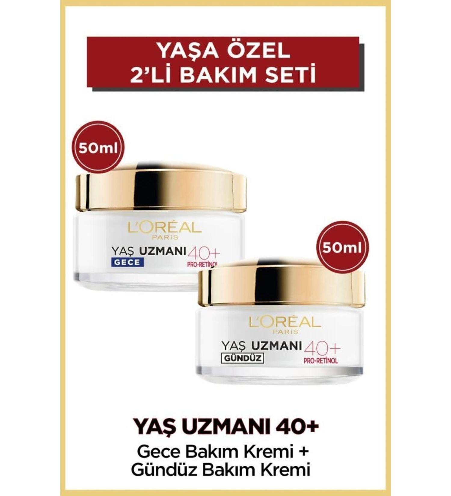 L'Oreal Paris Age Expert 40+ Anti-Wrinkle Firming Day & Night Cream Set - Buy Online on GoSupps.com