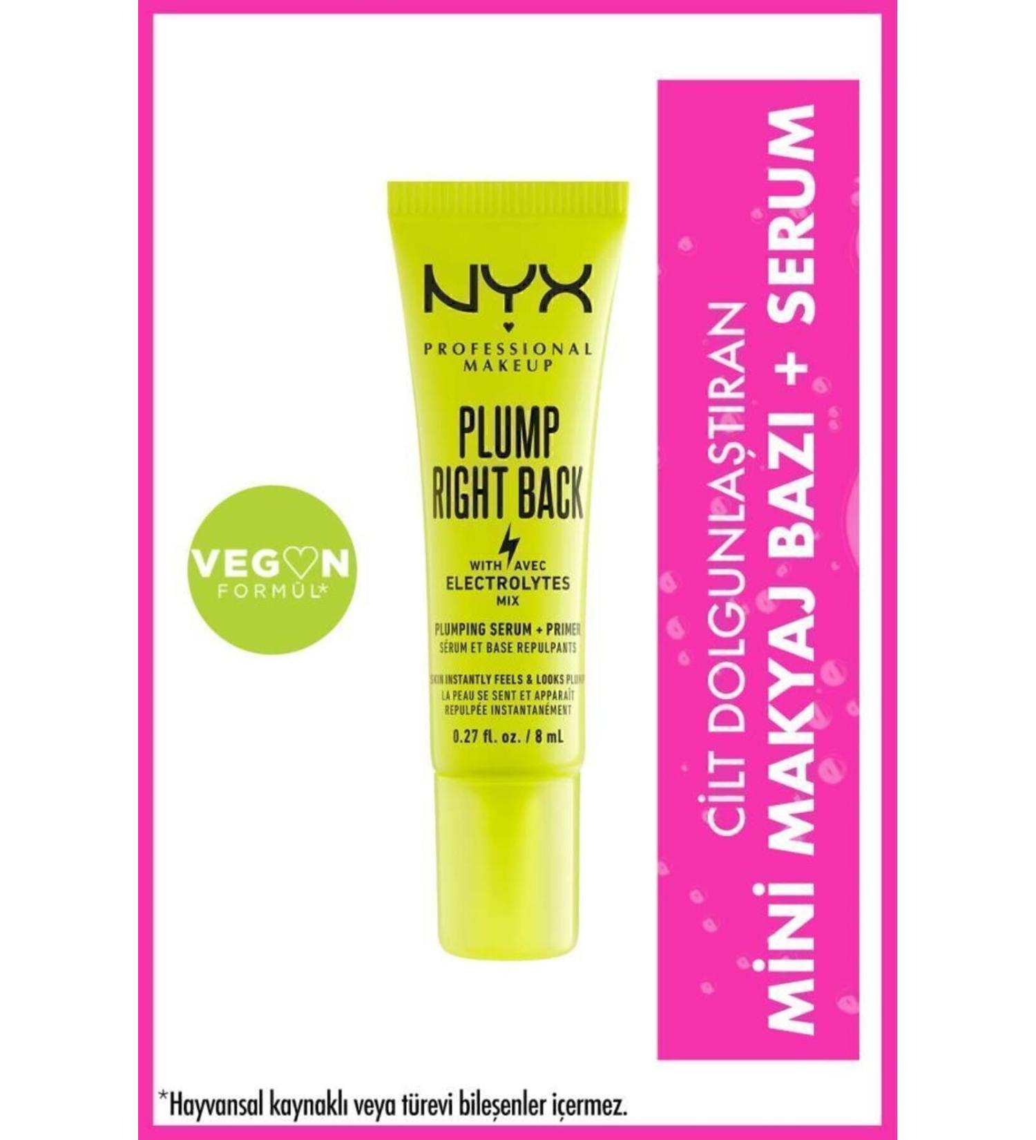 NYX Professional Makeup Plump Right Back Makeup Base + Serum Mini - Buy Online on GoSupps.com