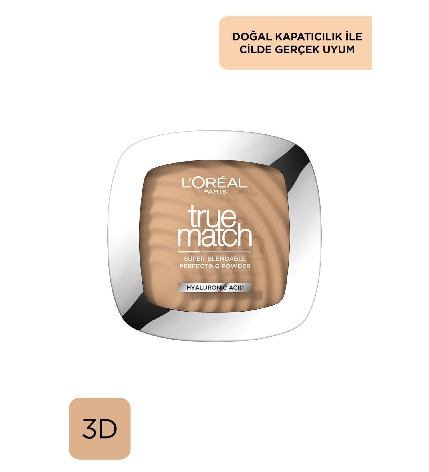 L'Oreal Paris True Match Powder 3.D/3.W Golden Beige - Buy Online on GoSupps.com