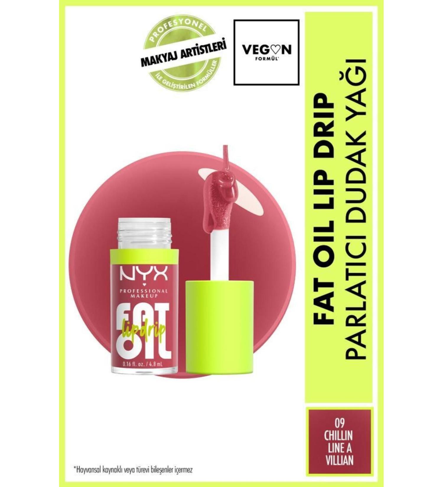 NYX Professional Makeup Fat Oil Lip Drip Shine Lip Oil - Chillin' Like a Villain - Buy Online on GoSupps.com