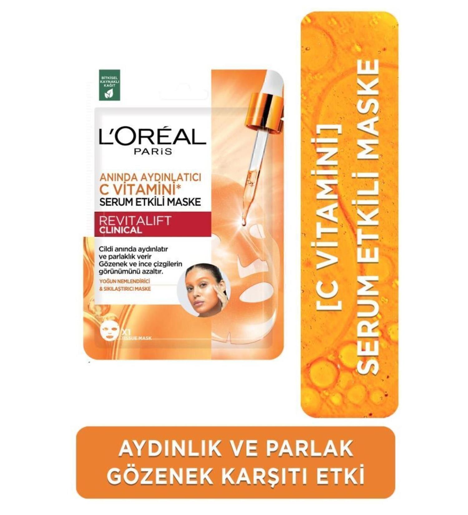 L'Oreal Paris Revitalift Clinical Instant Brightening Vitamin C Serum Mask