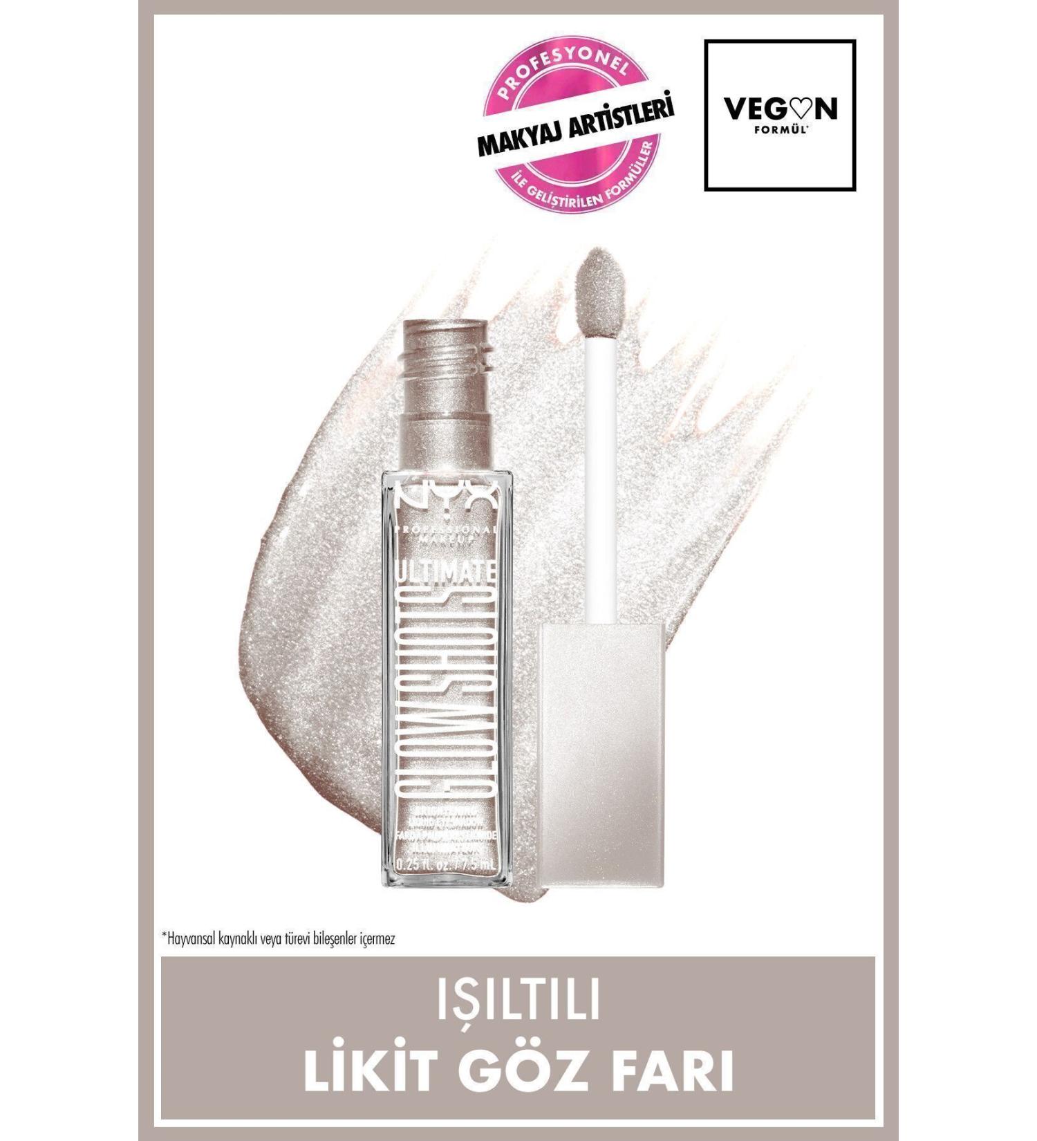 NYX Professional Makeup Ultimate Glow Shots Shimmering Liquid Eyeshadow - 03 Come Thru Coconut - Buy Online on GoSupps.com