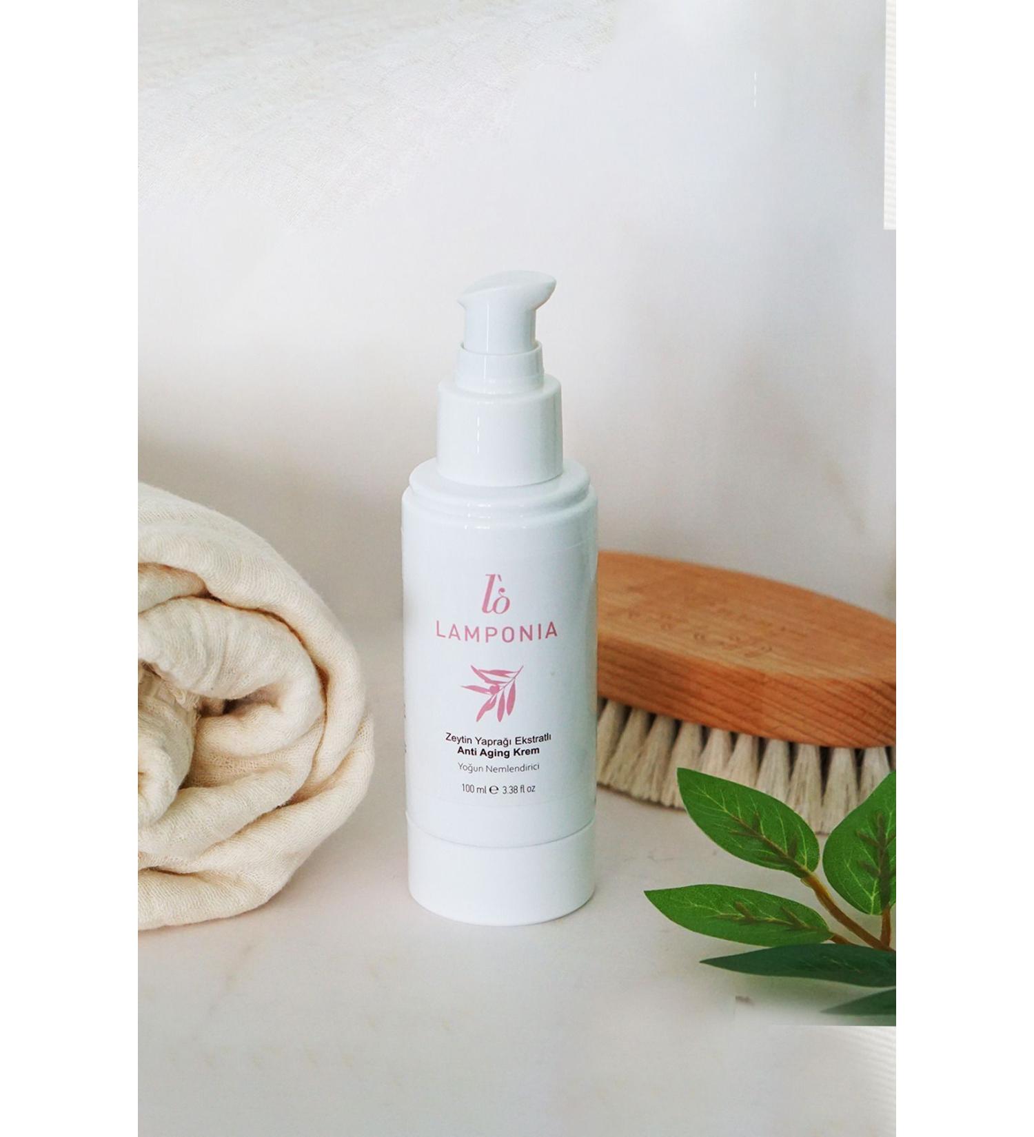 Lamponia Olive Leaf Extract Anti-Aging Cream 100 ml - Buy Online on GoSupps.com