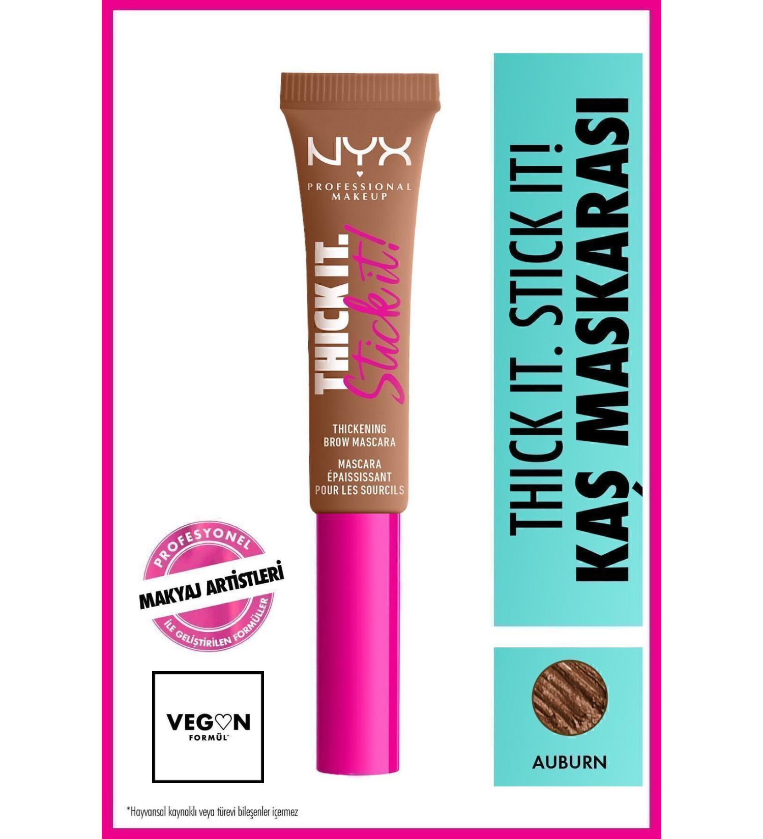 NYX Professional Makeup Thick It. Stick It! Eyebrow Mascara Auburn - Buy Online on GoSupps.com