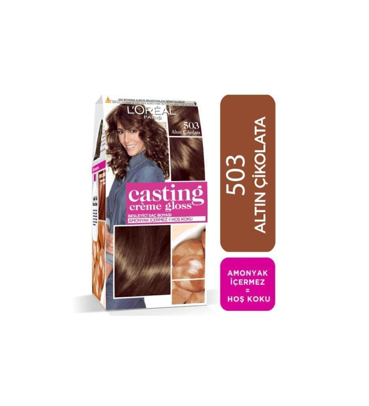 L'Oreal Paris L'or al Paris Casting Cr me Gloss Hair Dye - 503 Golden Chocolate - Buy Online on GoSupps.com