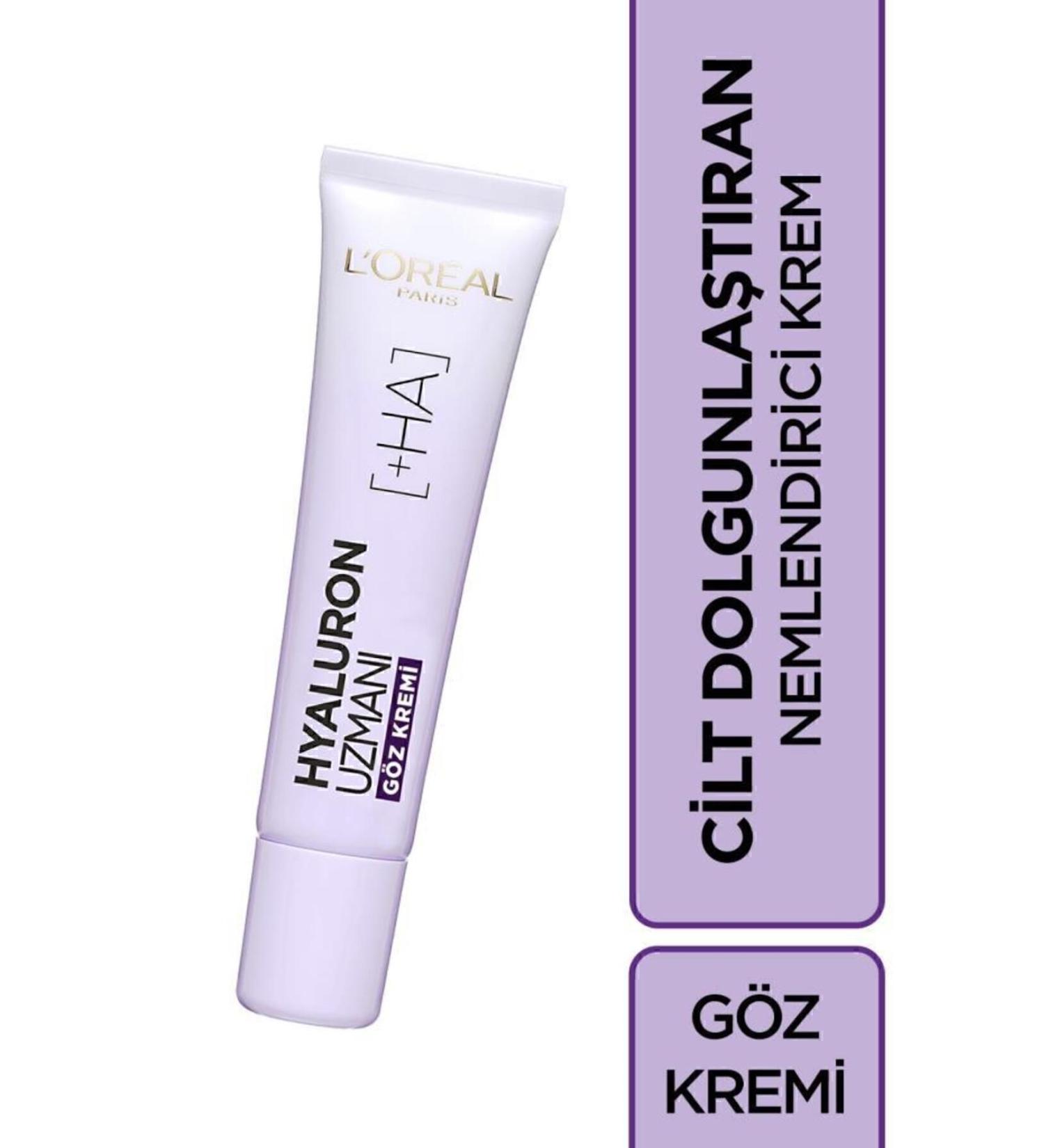 L'Oreal Paris Hyaluron Expert Skin Plumping Moisturizing Eye Cream - Hyaluronic Acid - Buy Online on GoSupps.com