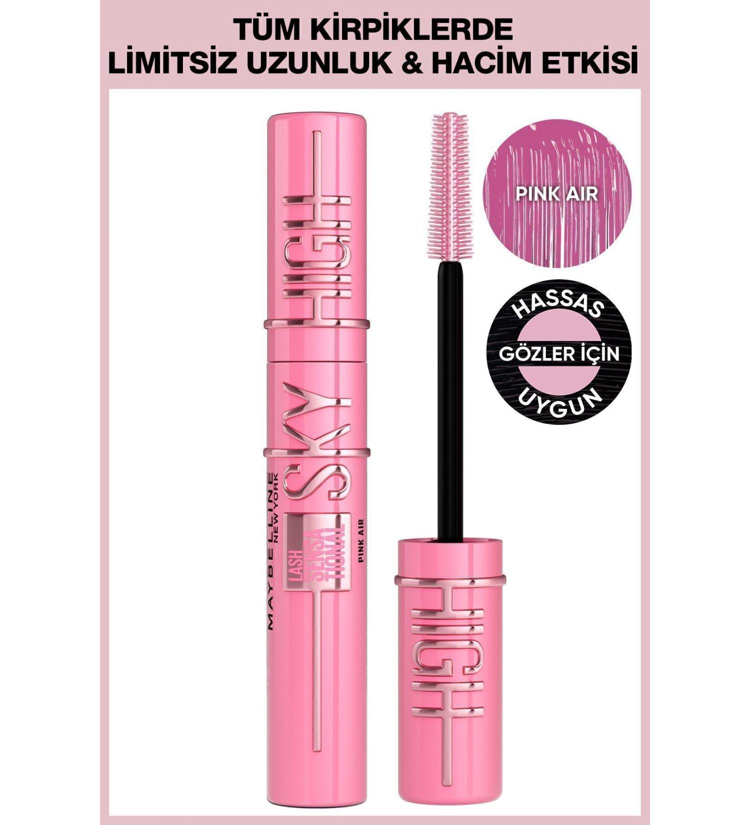 Maybelline New York Lash Sensational Sky High Pink Air Mascara - Pink - Buy Online on GoSupps.com