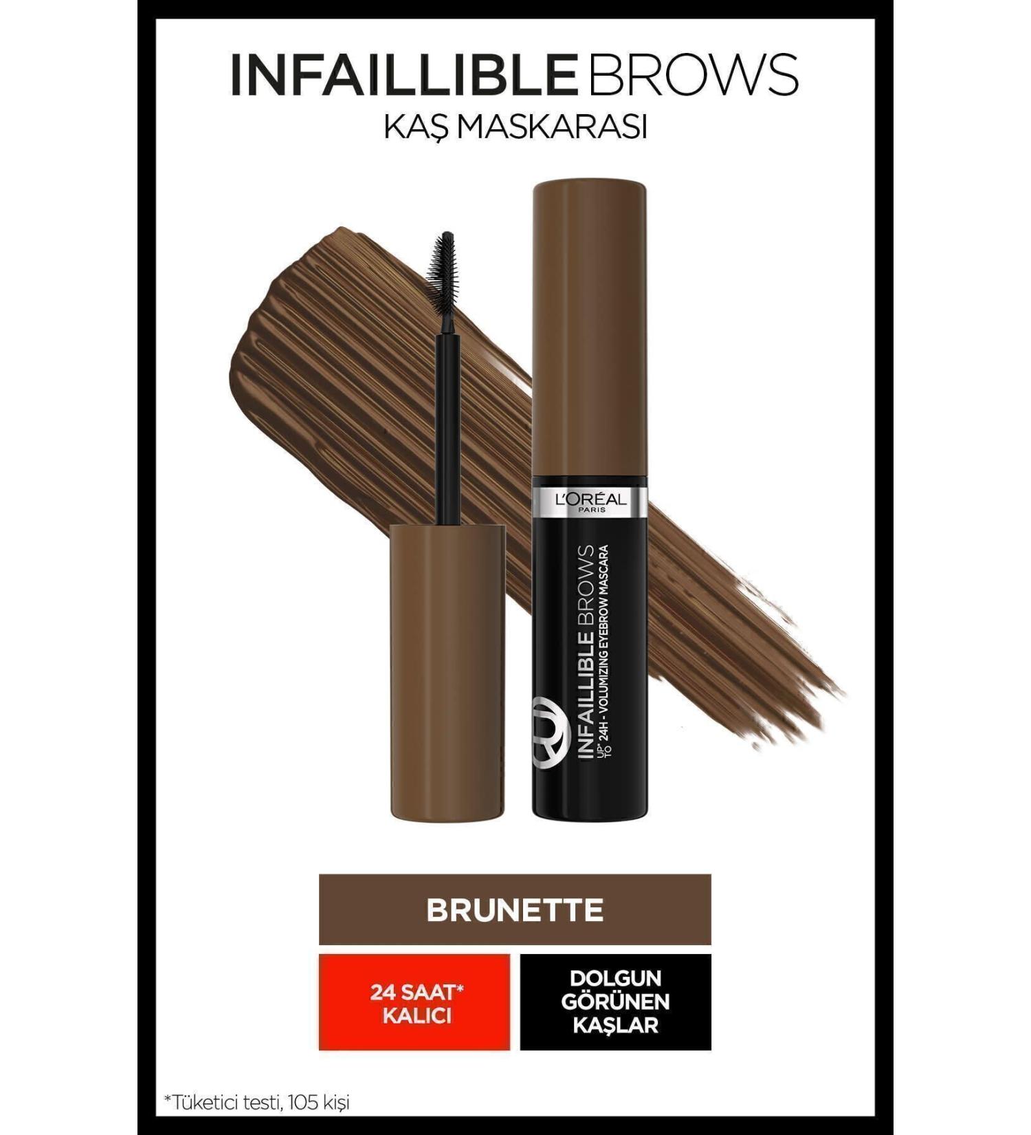 L'Oreal Paris Infaillible Brows Volumizing Eyebrow Mascara Brunette - Buy Online on GoSupps.com