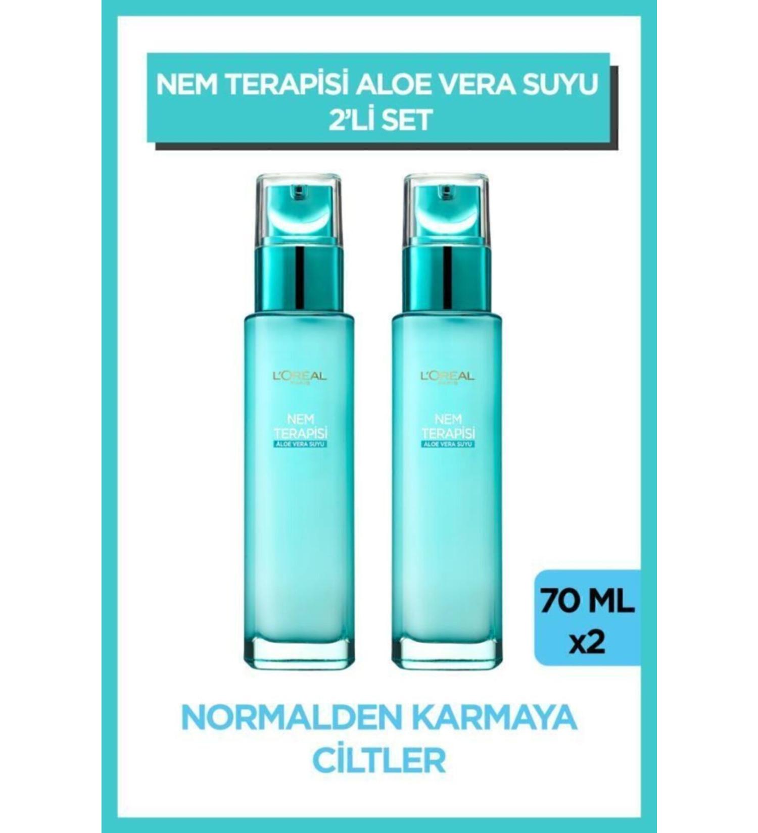 L'Oreal Paris Moisture Therapy Aloe Vera Juice Water-Based Daily Care Moisturizing Cream for Normal to Combination Skin 2 - Buy Online on GoSupps.com