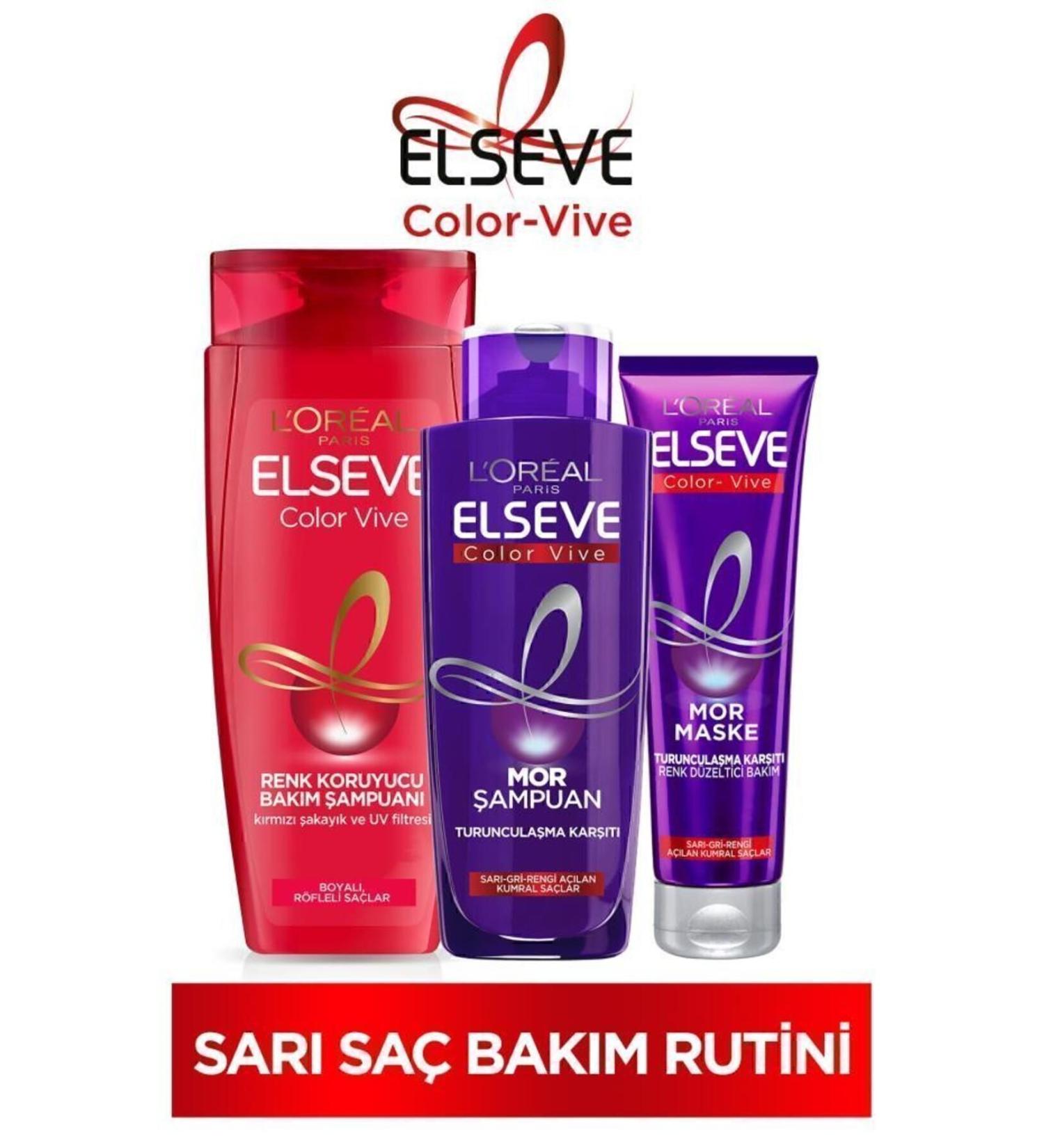 Elseve Color Protection Care Shampoo C48:c64n 450ml & Anti-Orange Purple Shampoo & Purple Mask - Buy Online on GoSupps.com