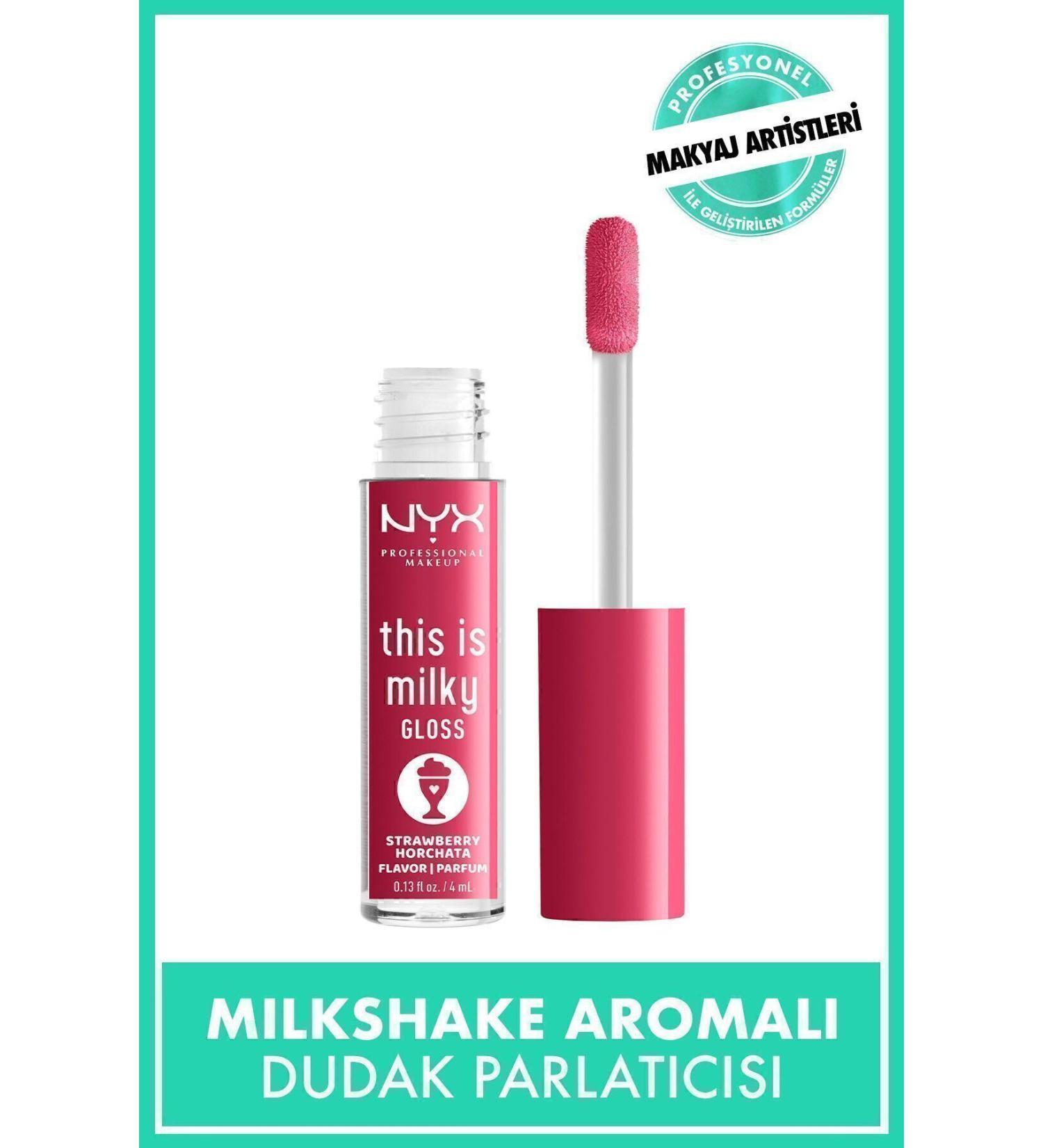 NYX Professional Makeup This Is Milky Gloss Lip Gloss - Strawberry Horchata - Buy Online on GoSupps.com
