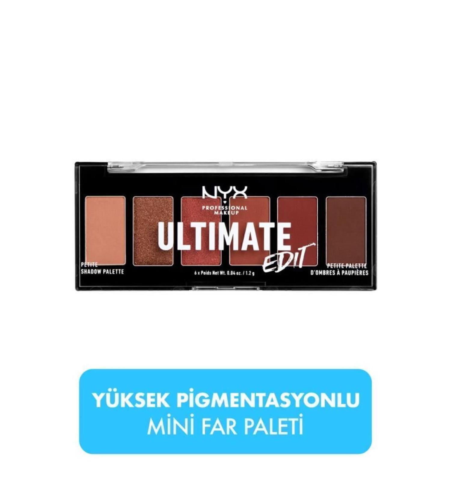NYX Professional Makeup Ultimate Edit Petite Shadow Palette - Warm Neutrals - Buy Online on GoSupps.com