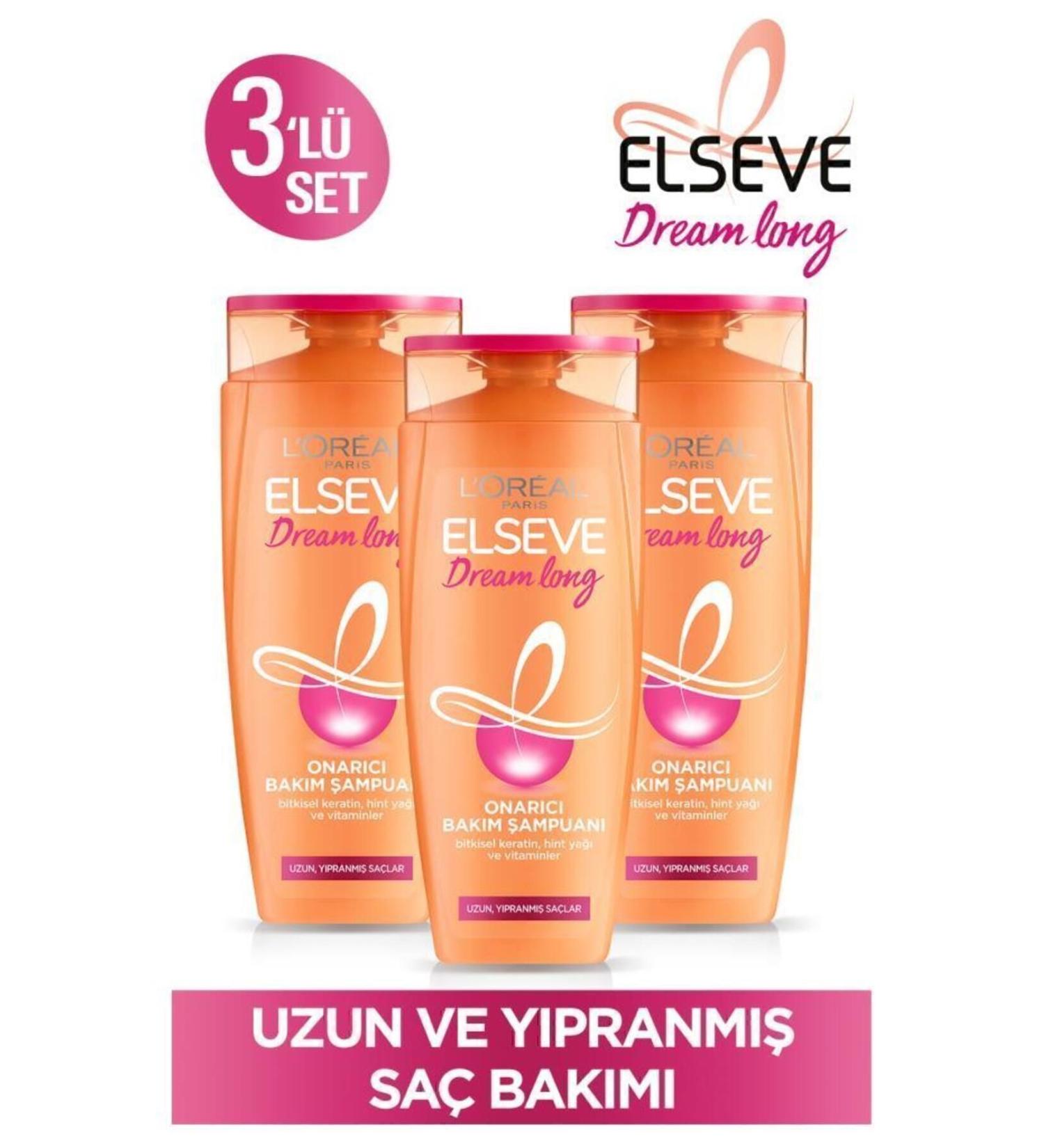 Elseve Dream Long Repair Care Shampoo 450ml Set of 3 - Buy Online on GoSupps.com