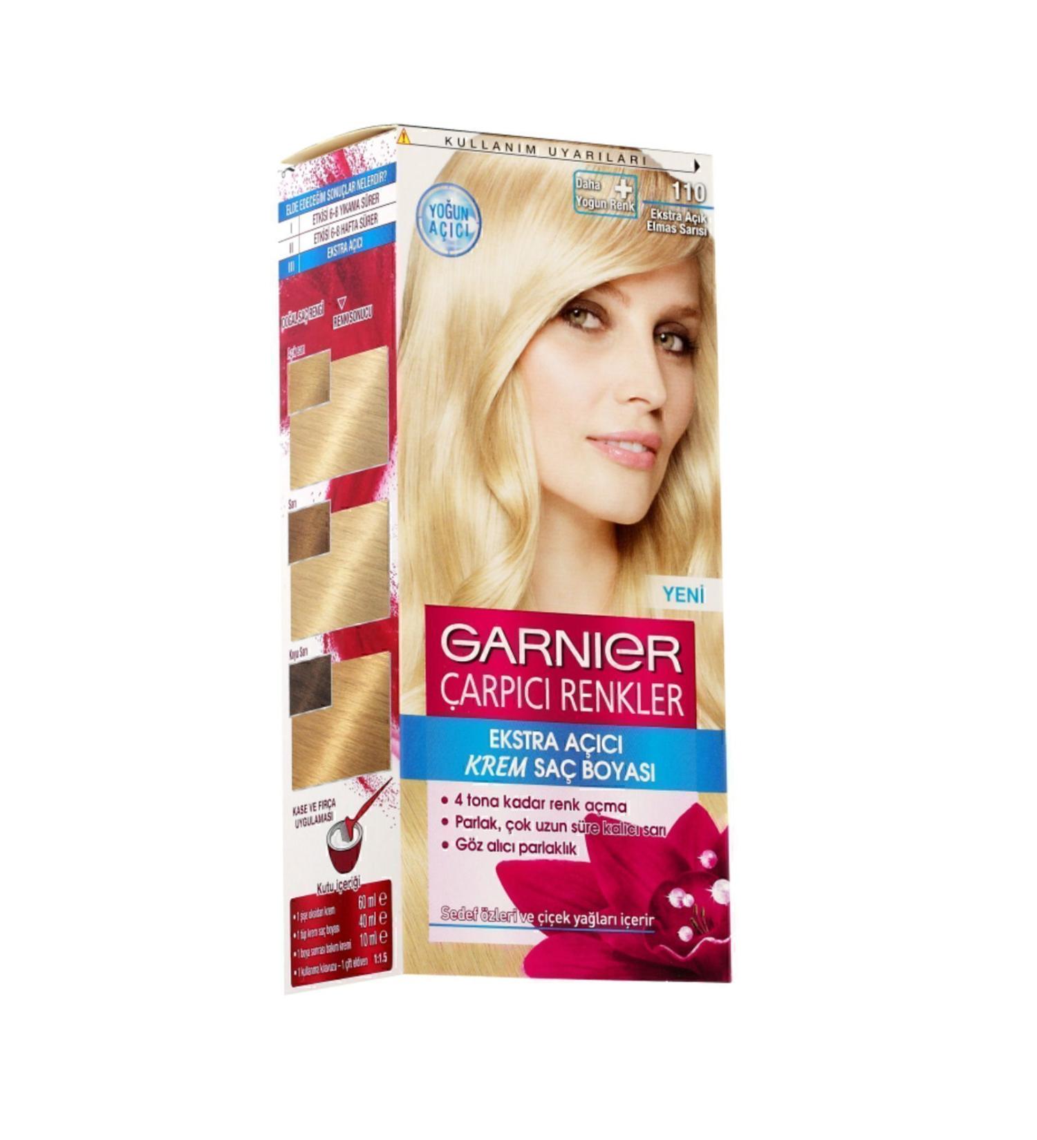 Garnier Striking Colors Hair Dye 110 Extra Light Diamond Blonde - Buy Online on GoSupps.com