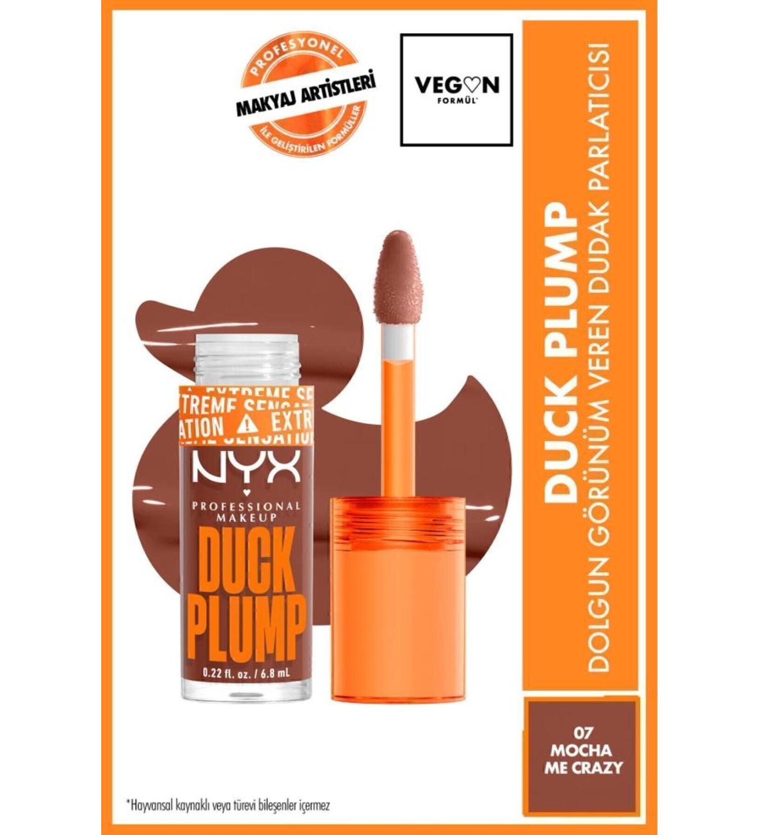 NYX Professional Makeup Duck Plump Lip Gloss - 07 Mocha Me Crazy - Buy Online on GoSupps.com