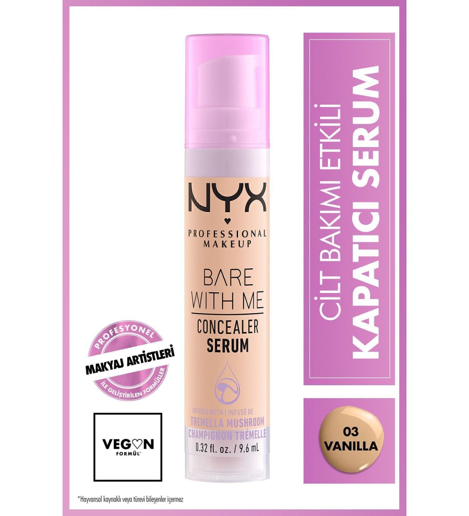 NYX Professional Makeup Bare With Me Concealer Serum 03 Vanilla Concealer - Buy Online on GoSupps.com