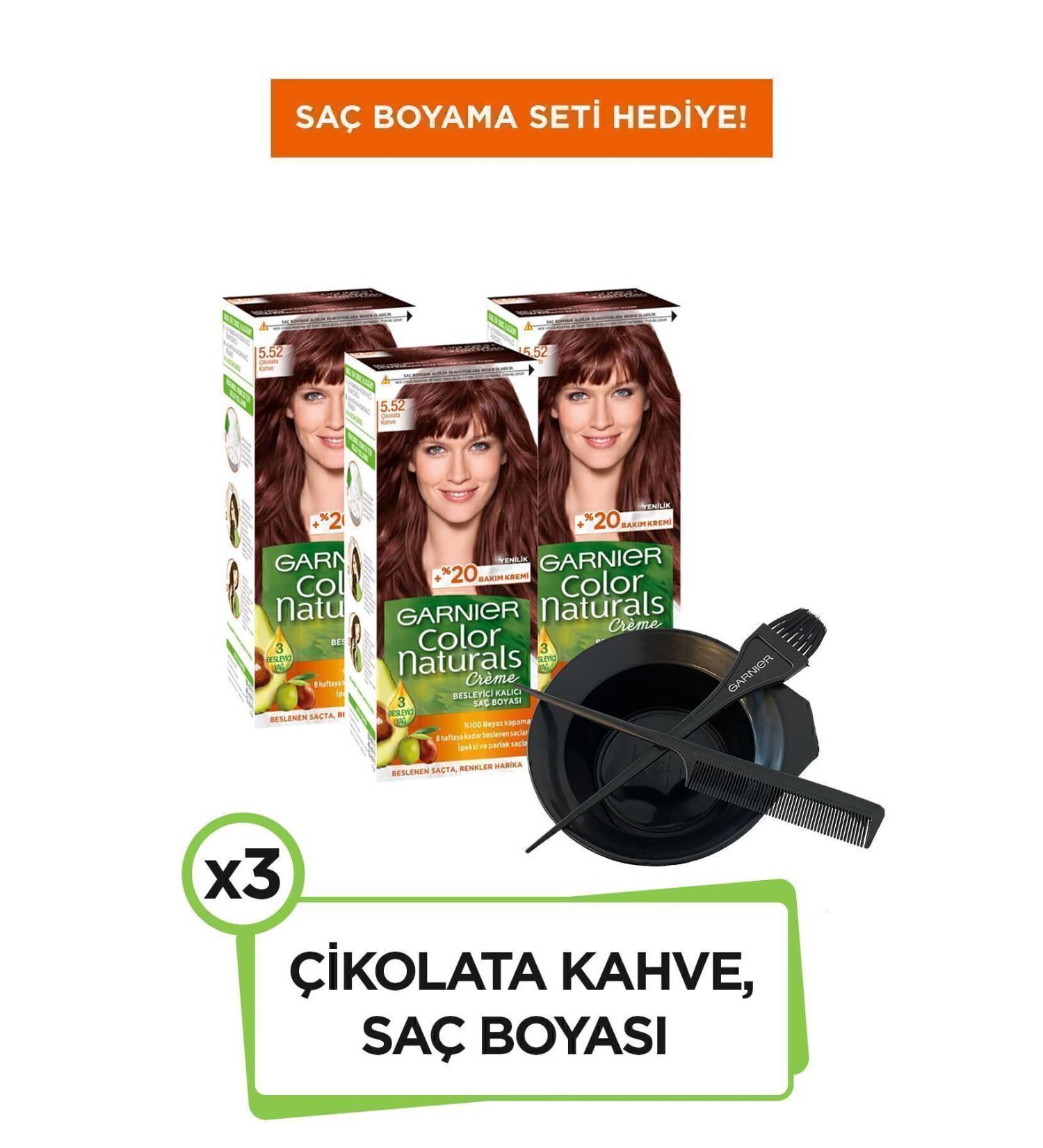 Garnier 3-Piece Garnier Color Naturals 5.52 Chocolate Coffee Set 36005403106131 - Buy Online on GoSupps.com