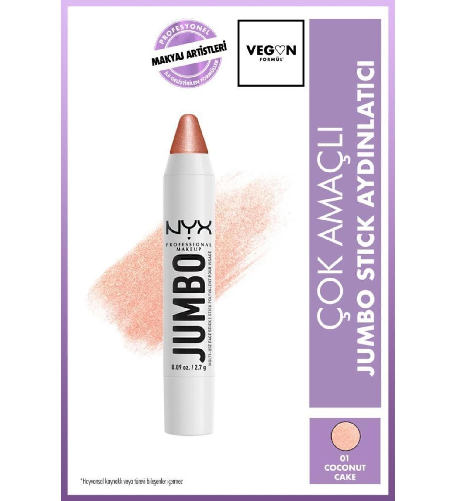 NYX Professional Makeup Jumbo Face Stick | Multi-Purpose Stick Highlighter - Coconut Cake - Buy Online on GoSupps.com