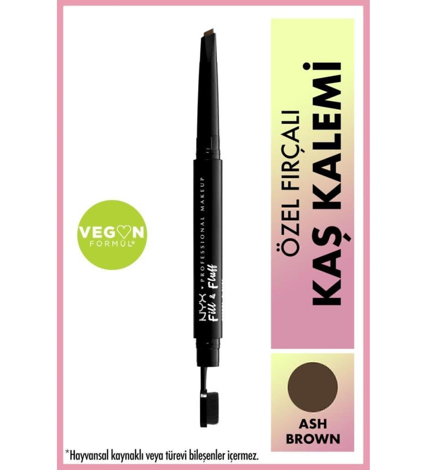 NYX Professional Makeup Fill & Fluff Eyebrow Pomade Pencil Eyebrow Pencil - Ash Brown - Buy Online on GoSupps.com